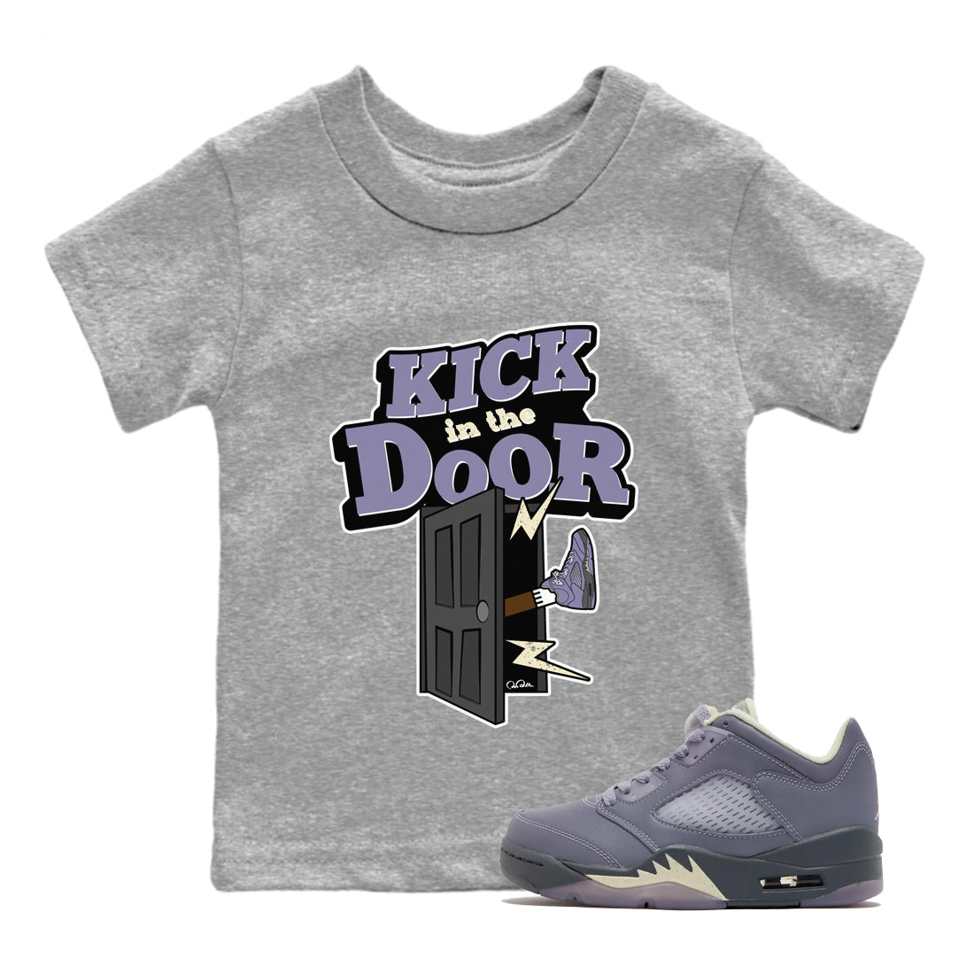 Kick In The Door Kids Tops - Air Jordan 5 Indigo Haze