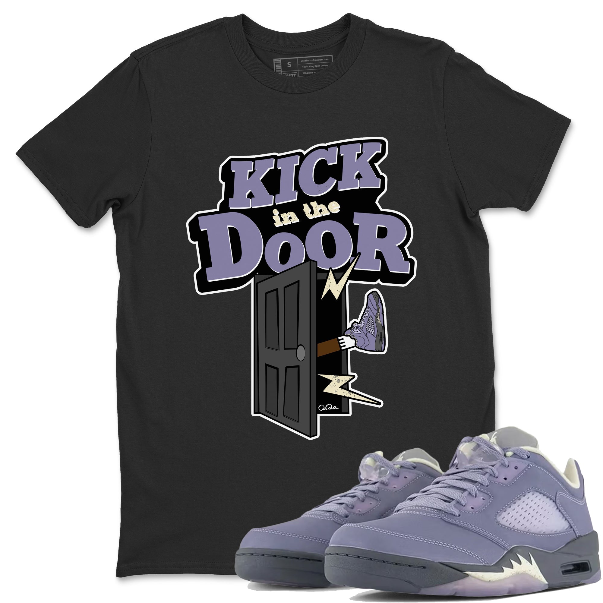 Kick In The Door Unisex Tops - Air Jordan 5 Indigo Haze