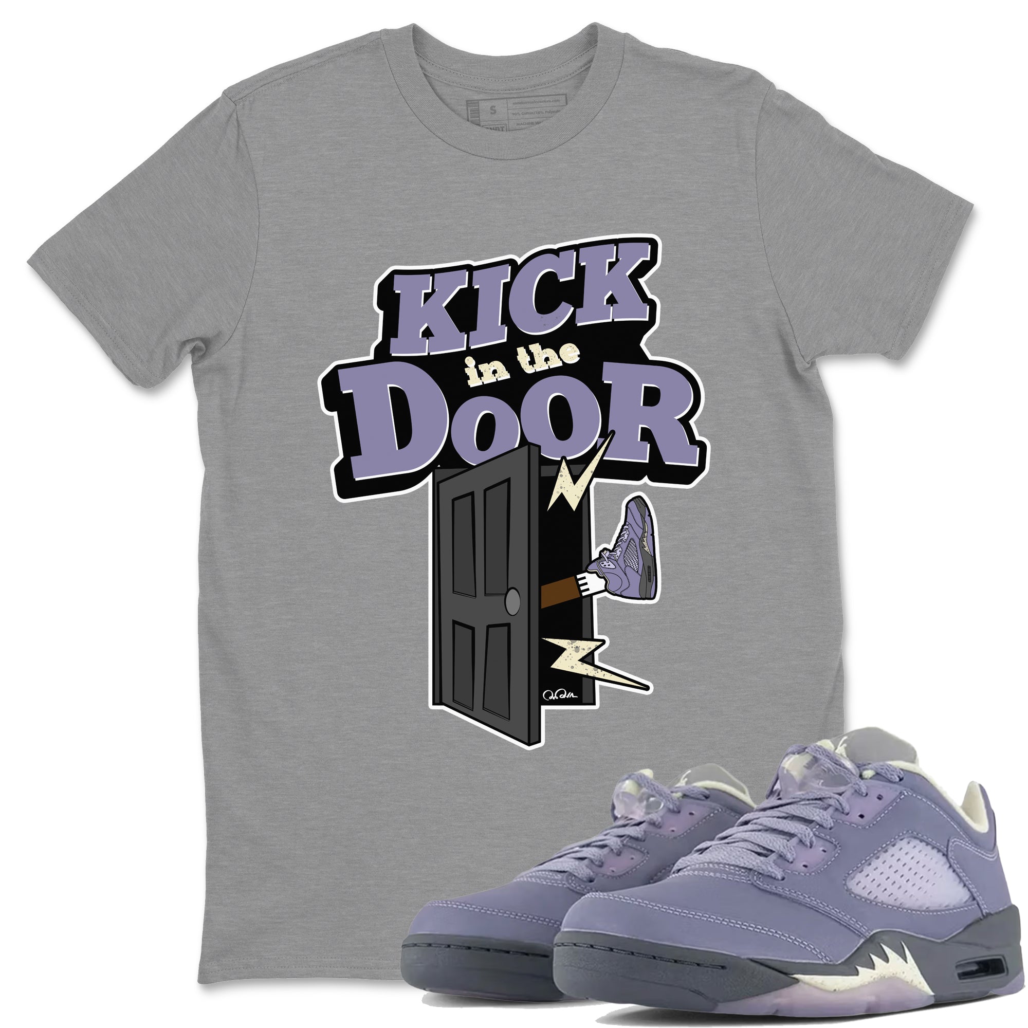 Kick In The Door Unisex Tops - Air Jordan 5 Indigo Haze