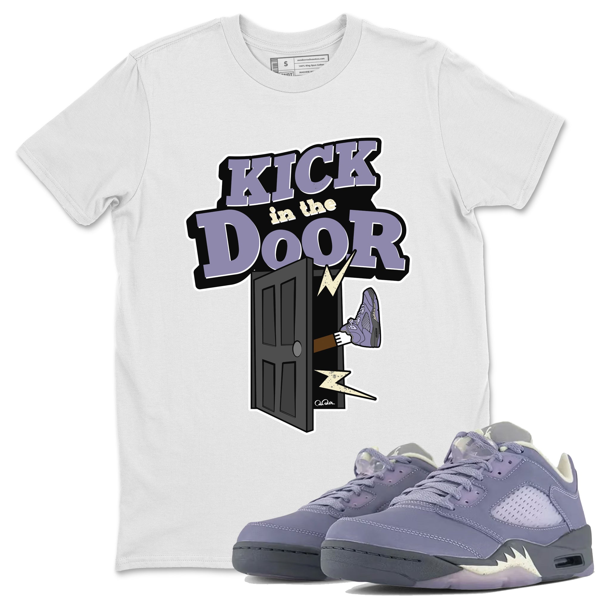 Kick In The Door Unisex Tops - Air Jordan 5 Indigo Haze