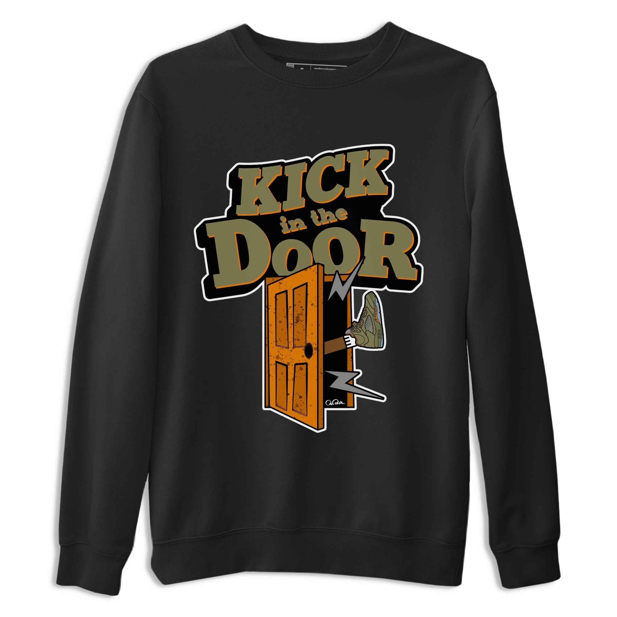 Kick In The Door snkmatch Tees - Air Jordan 5 Olive