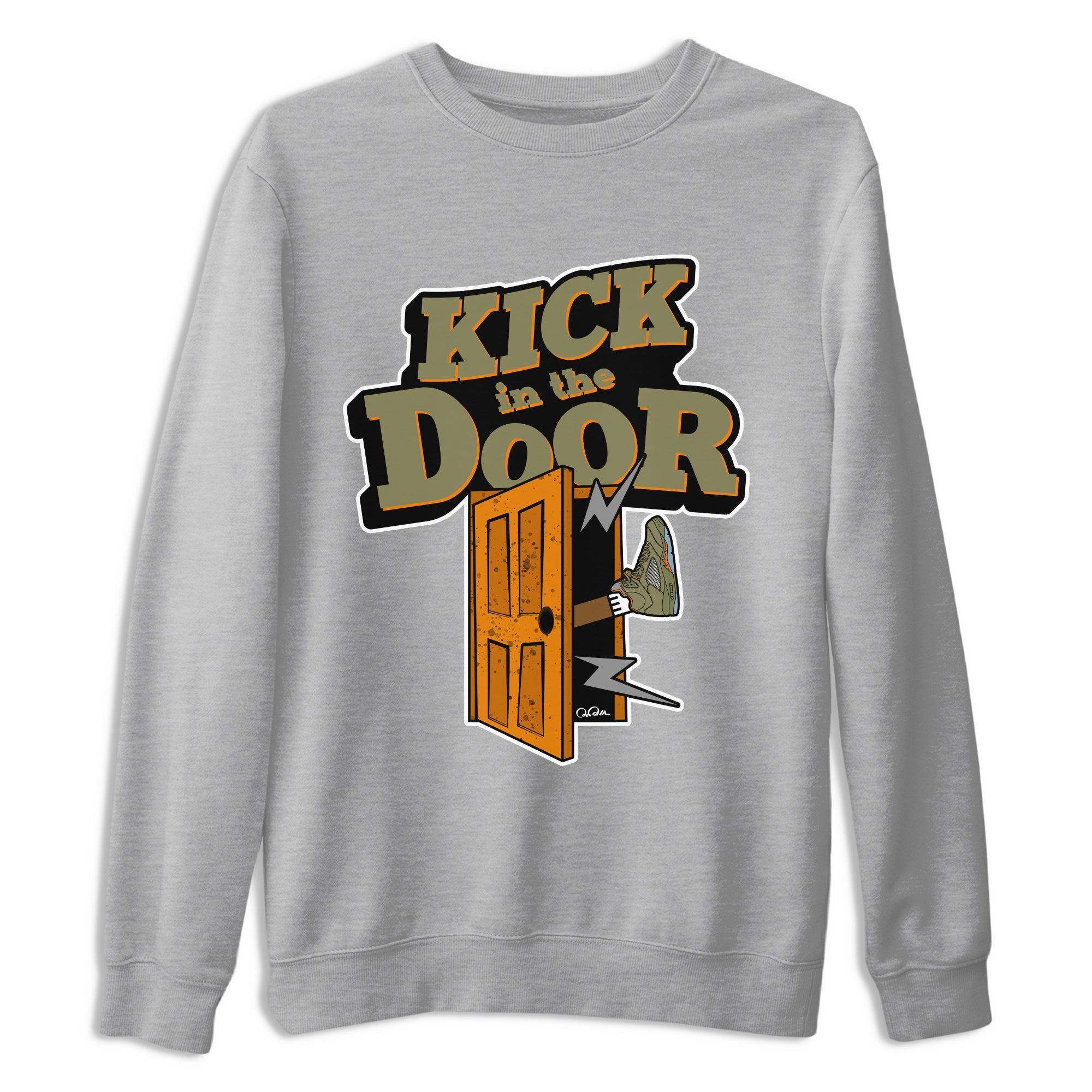 Kick In The Door snkmatch Tees - Air Jordan 5 Olive