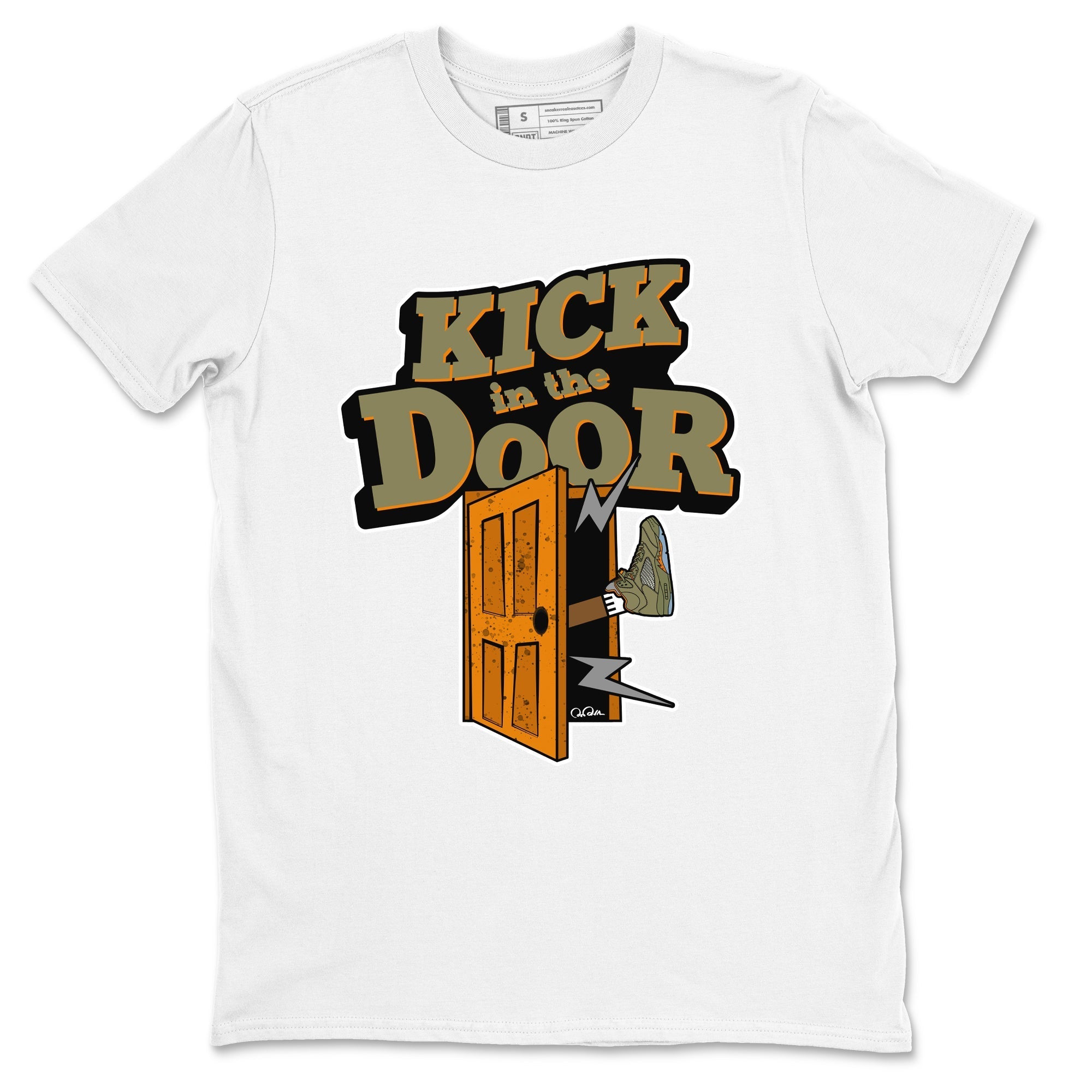 Kick In The Door snkmatch Tees - Air Jordan 5 Olive
