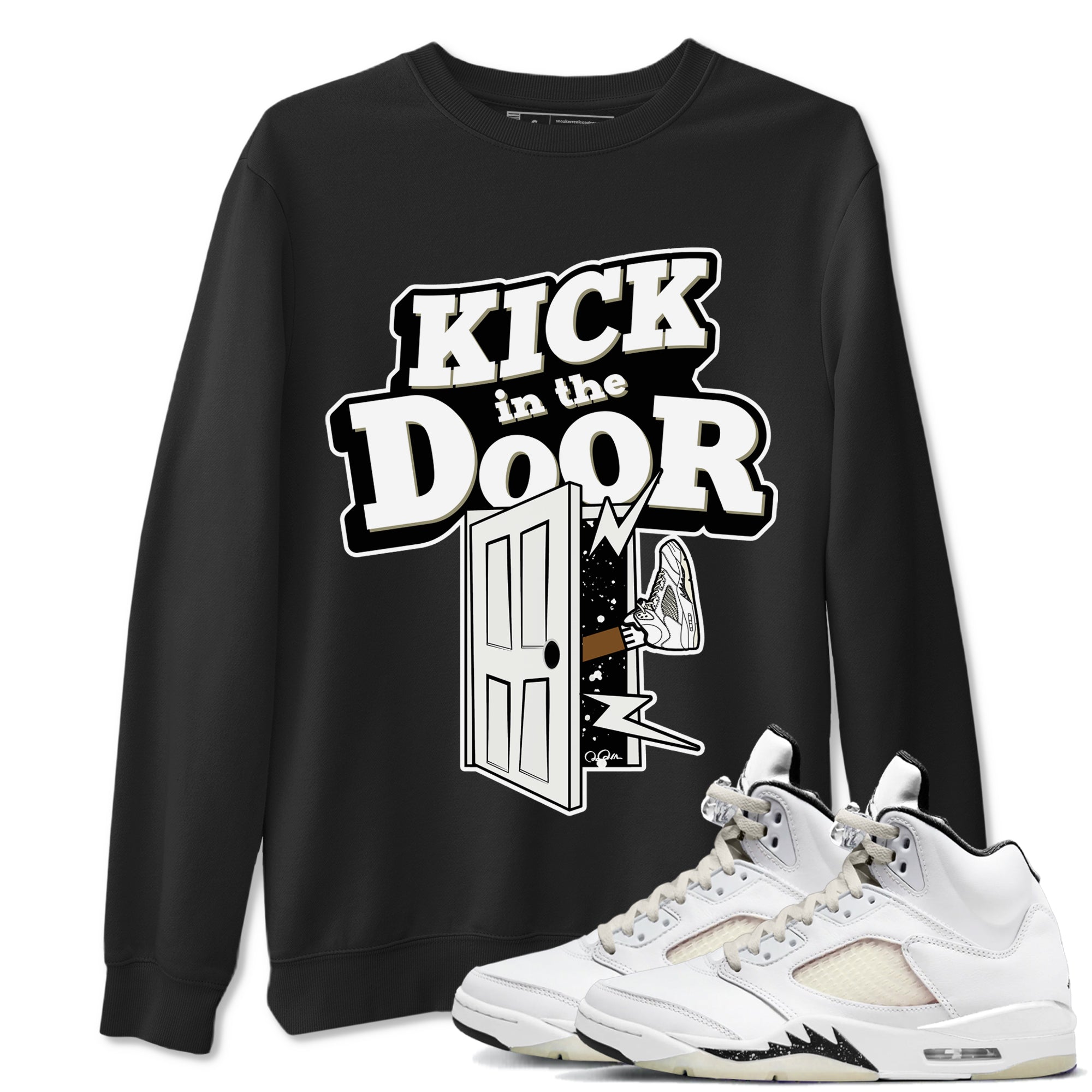 Kick In The Door snkmatch Tees - Air Jordan 5 Sail