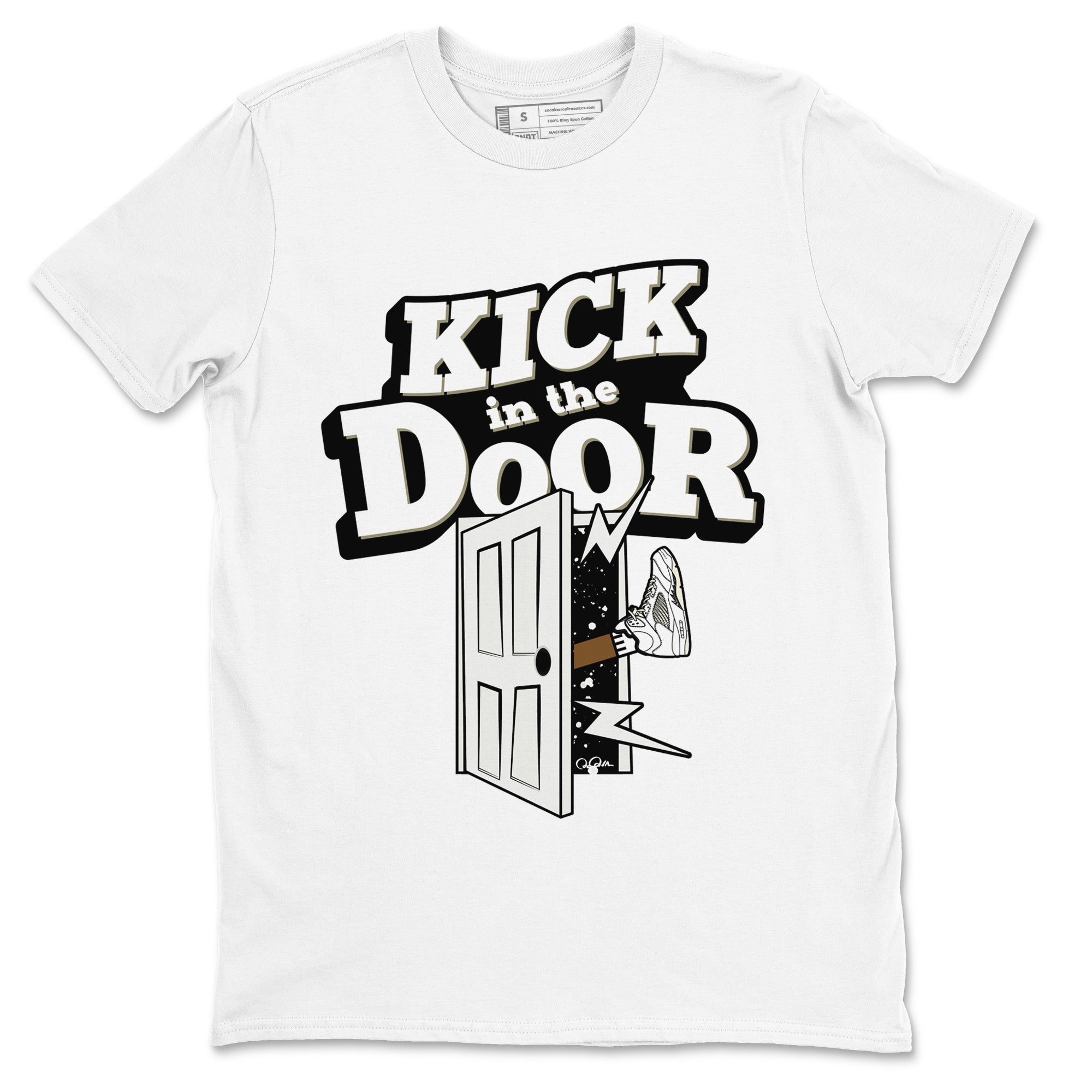 Kick In The Door snkmatch Tees - Air Jordan 5 Sail