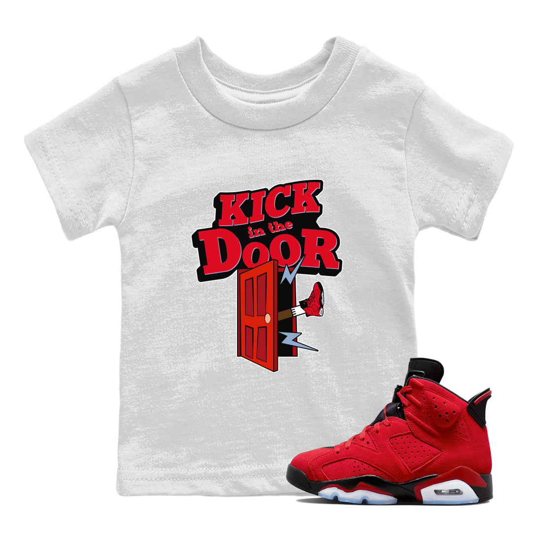 Kick In The Door Kids Tops - Air Jordan 6 Toro Bravo