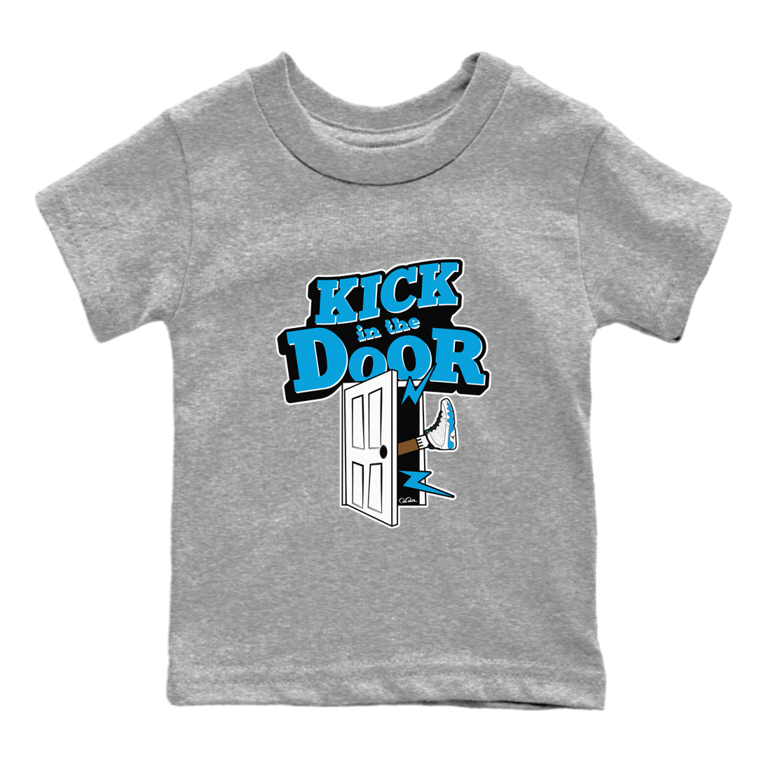 Kick In The Door snkmatch Tees Kids - Air Jordan 9 Powder Blue