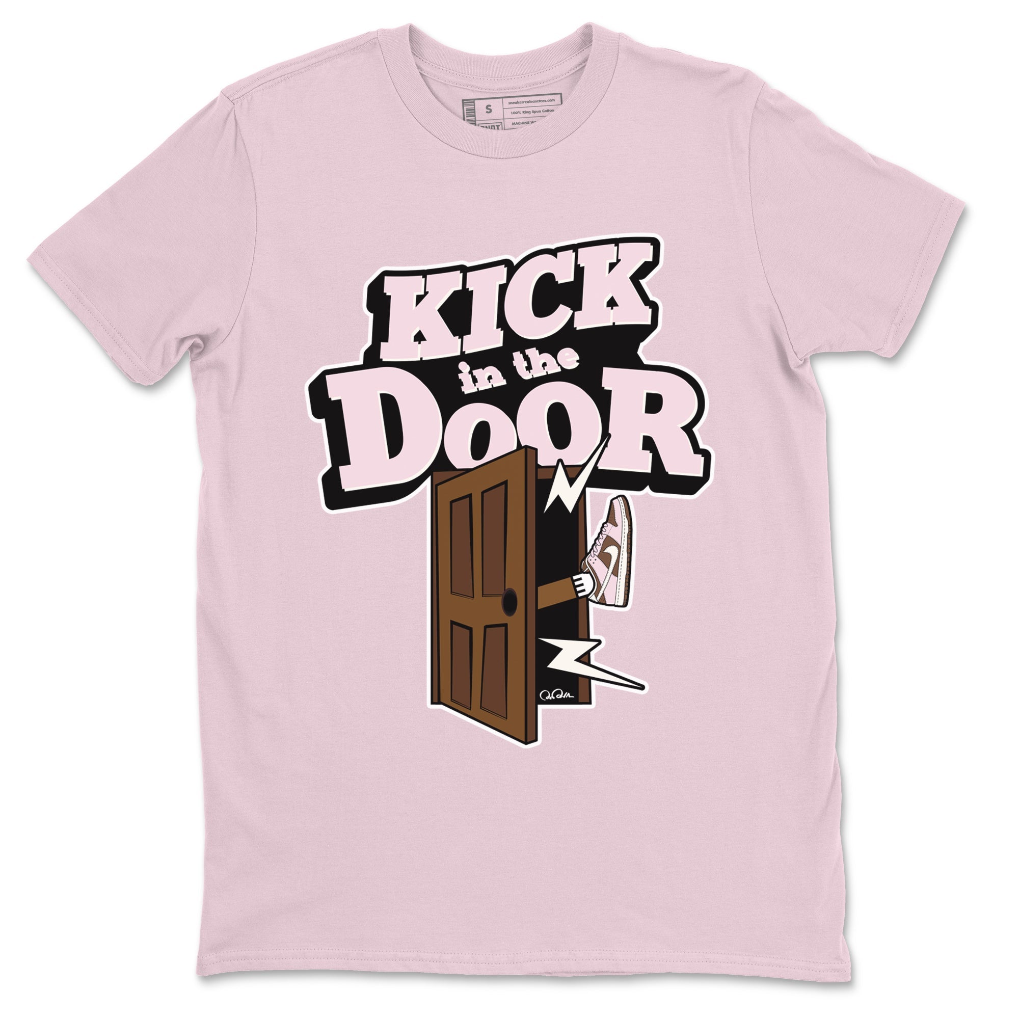 Kick In The Door snkmatch Tees - Dunk Cacao Wow And Pink Foam