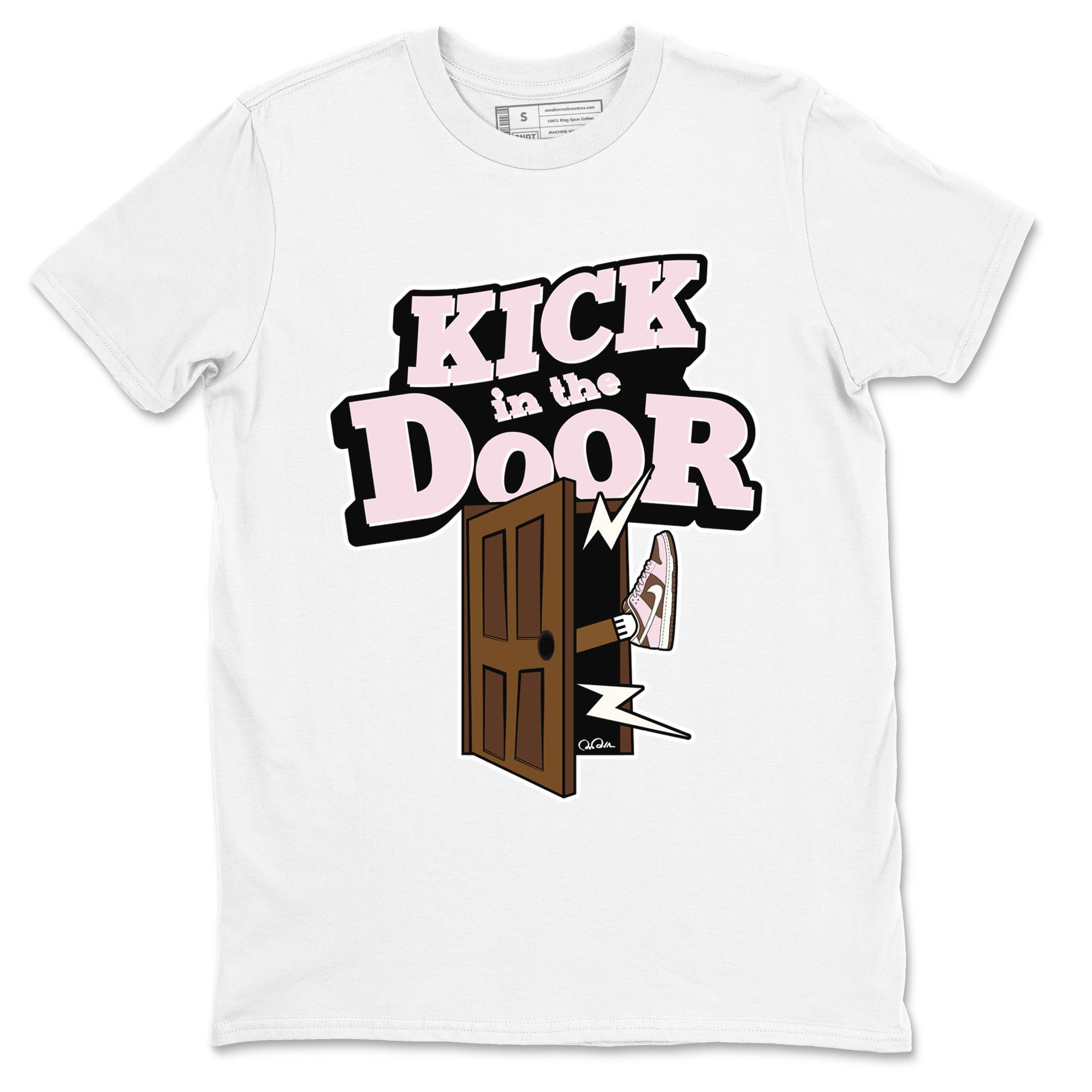 Kick In The Door snkmatch Tees - Dunk Cacao Wow And Pink Foam