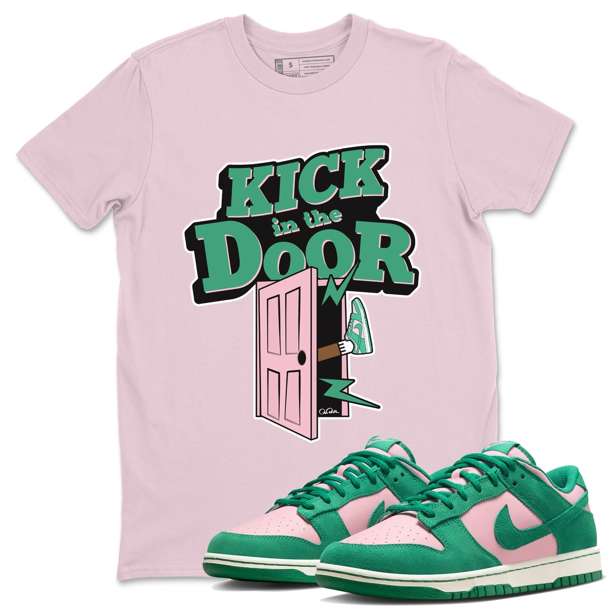 Kick In The Door snkmatch Tees - Dunk Medium Soft Pink Malachite