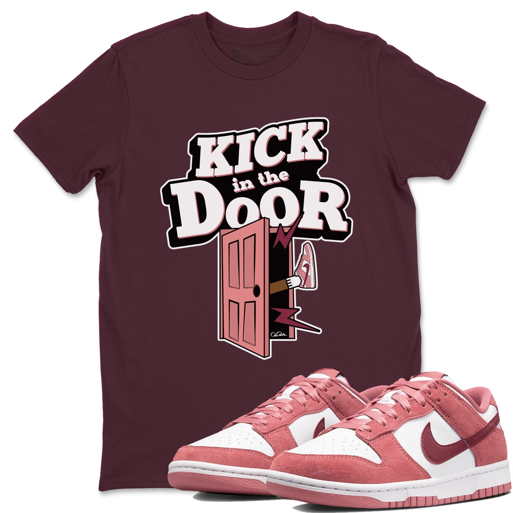 Kick In The Door snkmatch Tee - Dunk Valentines Day 2024