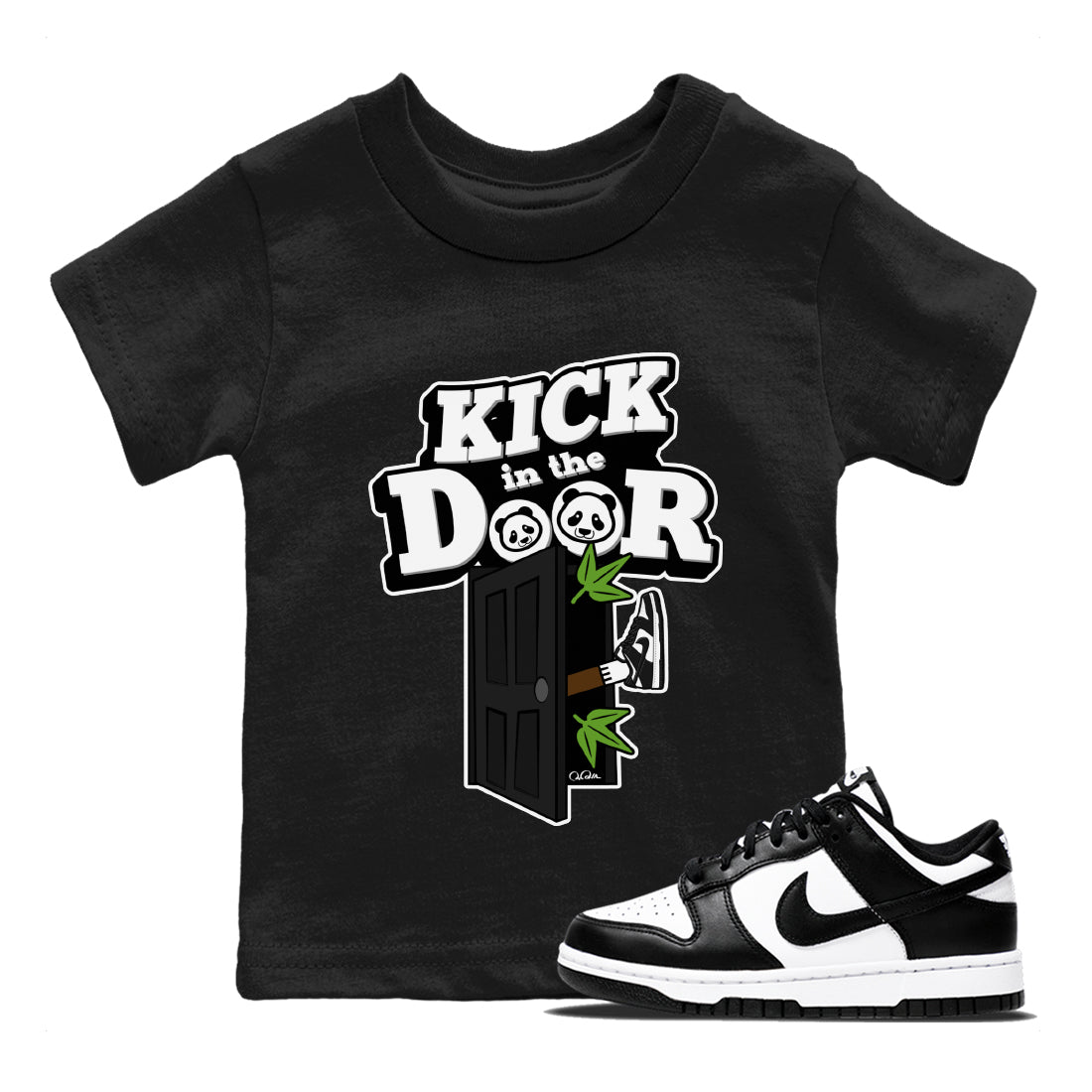Kick In The Door Kids Tops - Dunk Panda