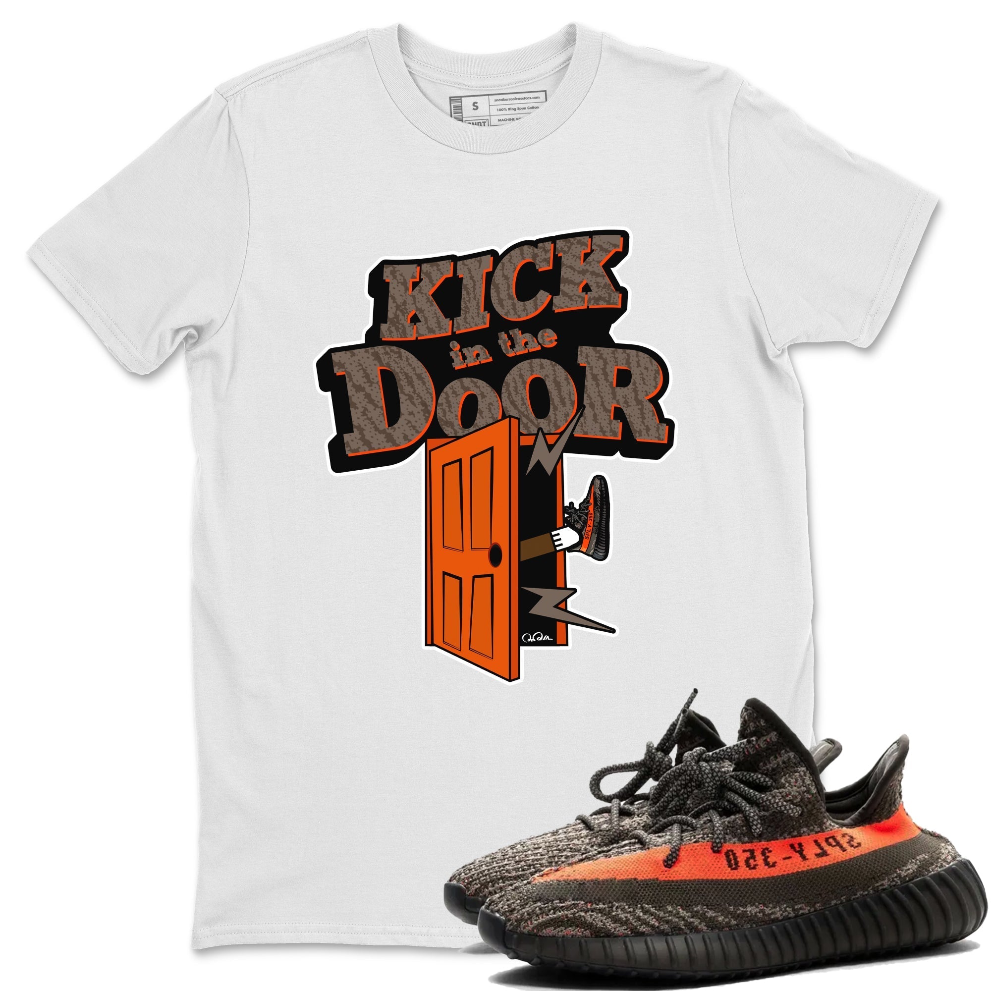 Kick In The Door snkmatch Tee - Yeezy 350 Carbon Beluga