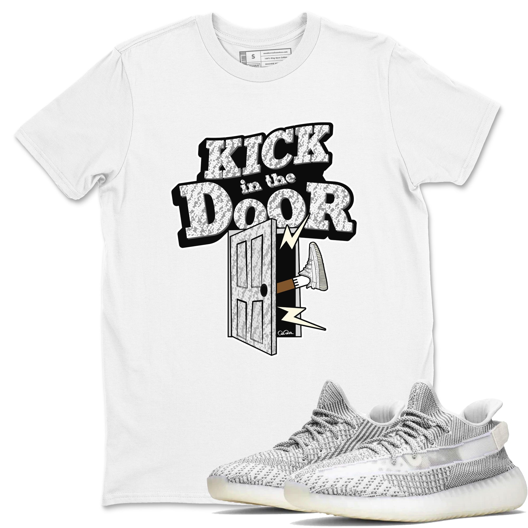 Kick In The Door snkmatch Tee - Yeezy 350 Static