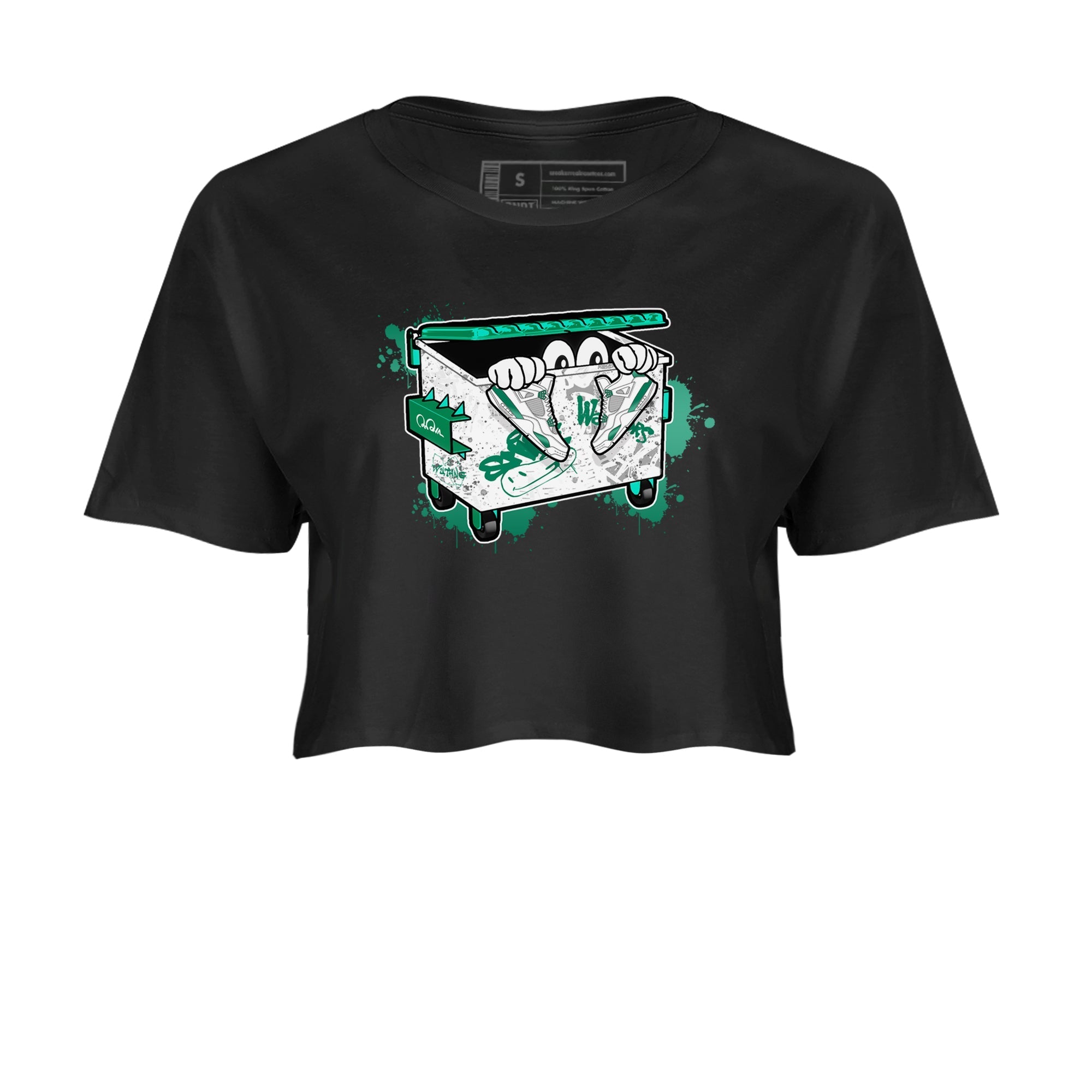 Kick Trash snkmatch Women's Top - Air Jordan 4 Oxidized Green
