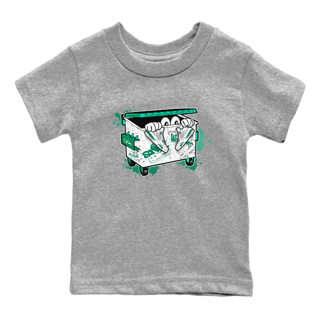 Kick Trash snkmatch Tees Kids - Air Jordan 4 Oxidized Green