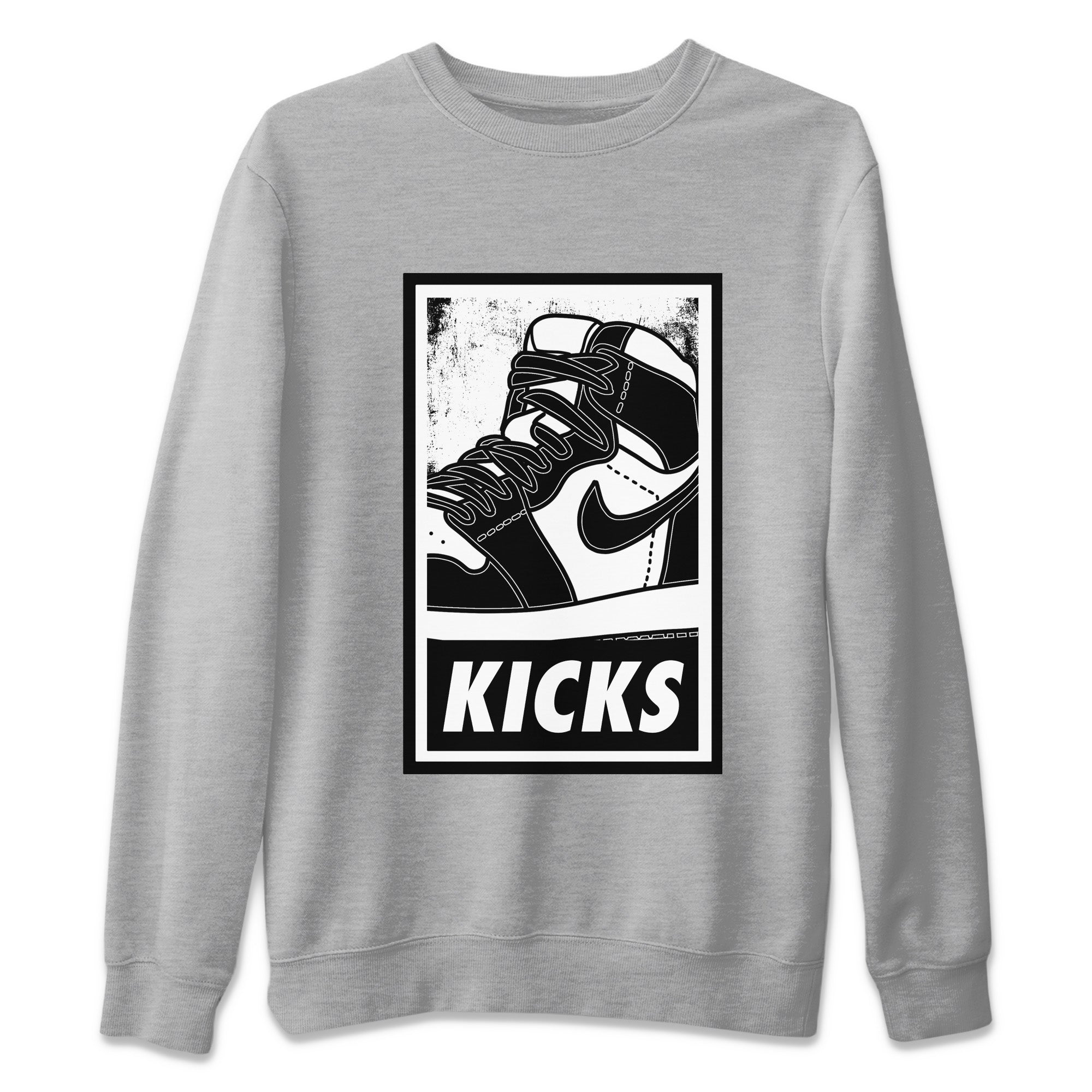KICKS Unisex Tops - Air Jordan 1 Black White
