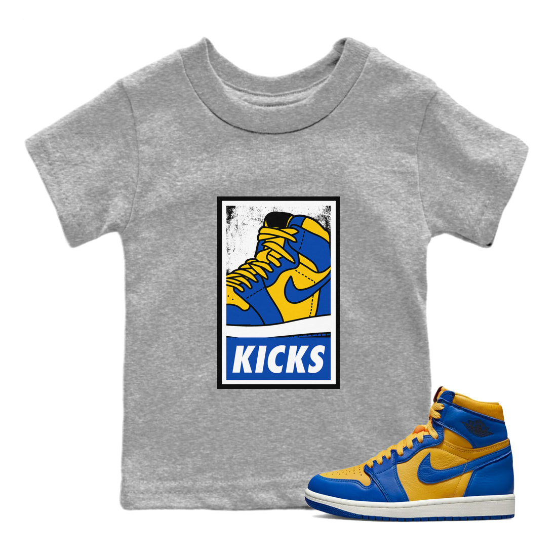 KICKS Kids Tops - Air Jordan 1 Game Royal Varsity Maize