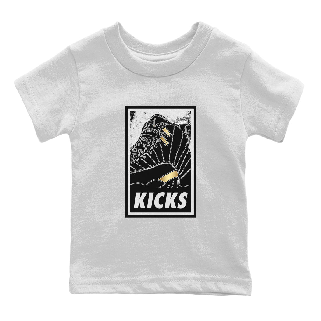 KICKS Kids Tops - Air Jordan 12 Black Taxi