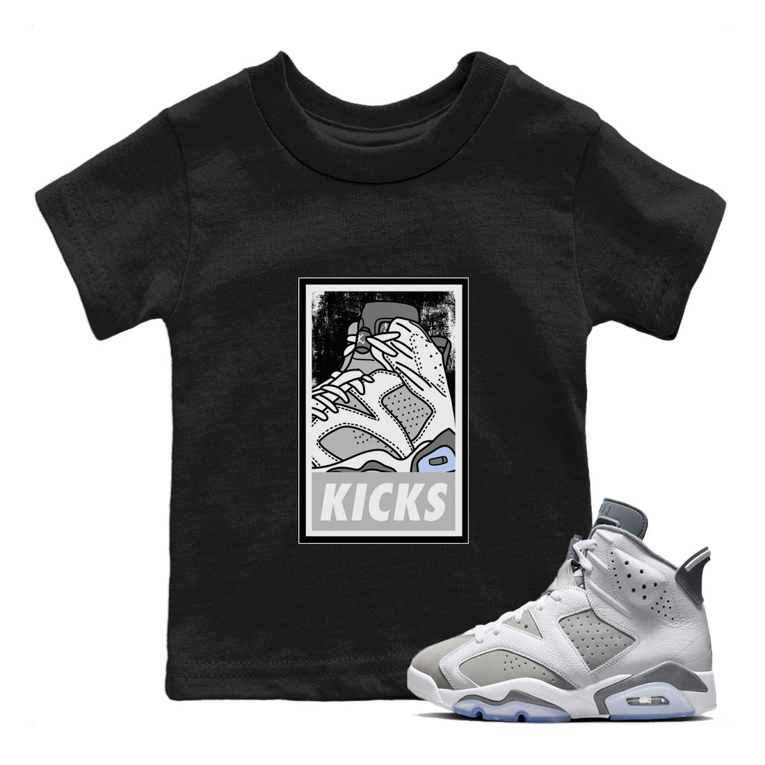 KICKS Kids Tops - Air Jordan 6 Cool Grey