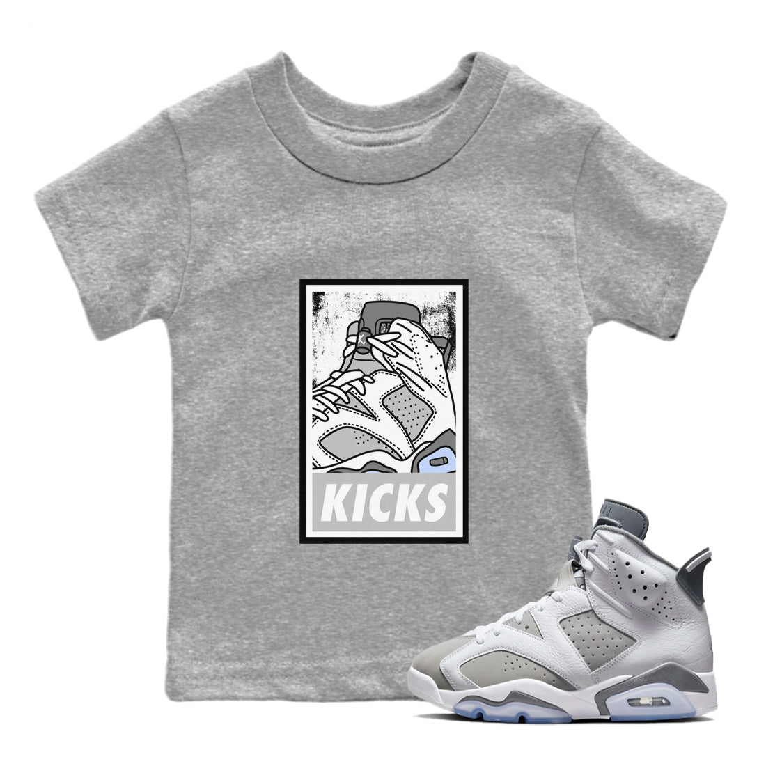 KICKS Kids Tops - Air Jordan 6 Cool Grey