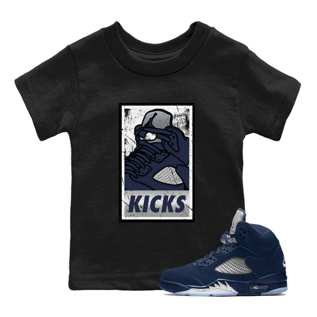 KICKS snkmatch Tee Kids - Air Jordan 5 Georgetown