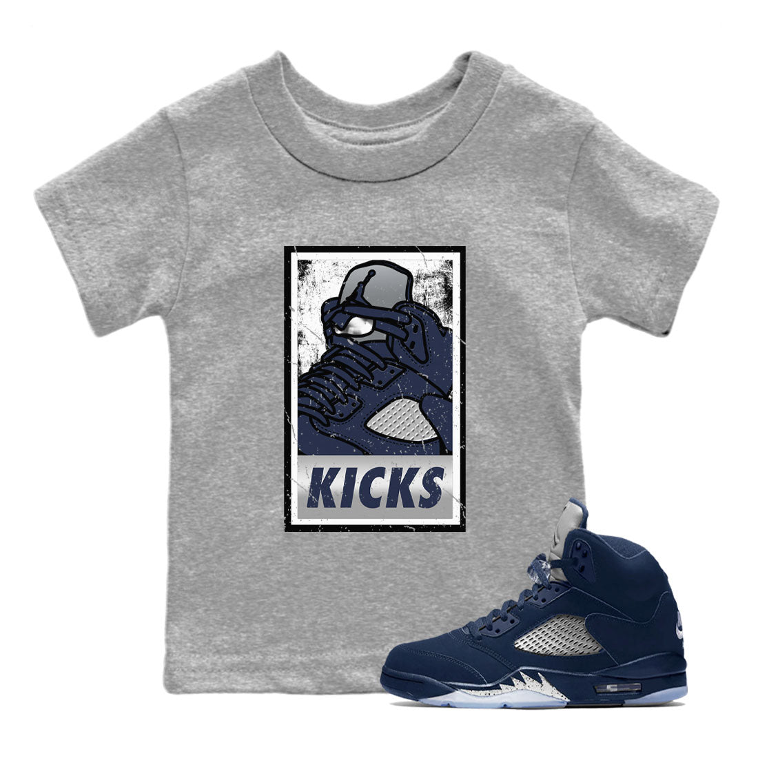 KICKS snkmatch Tee Kids - Air Jordan 5 Georgetown