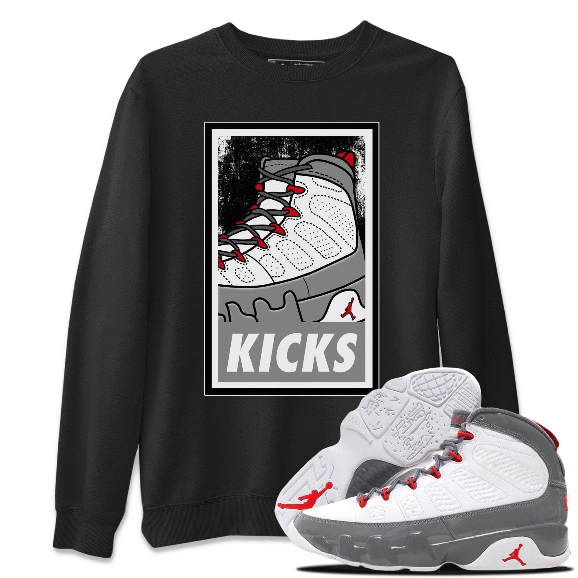 KICKS Unisex Tops - Air Jordan 9 Fire Red