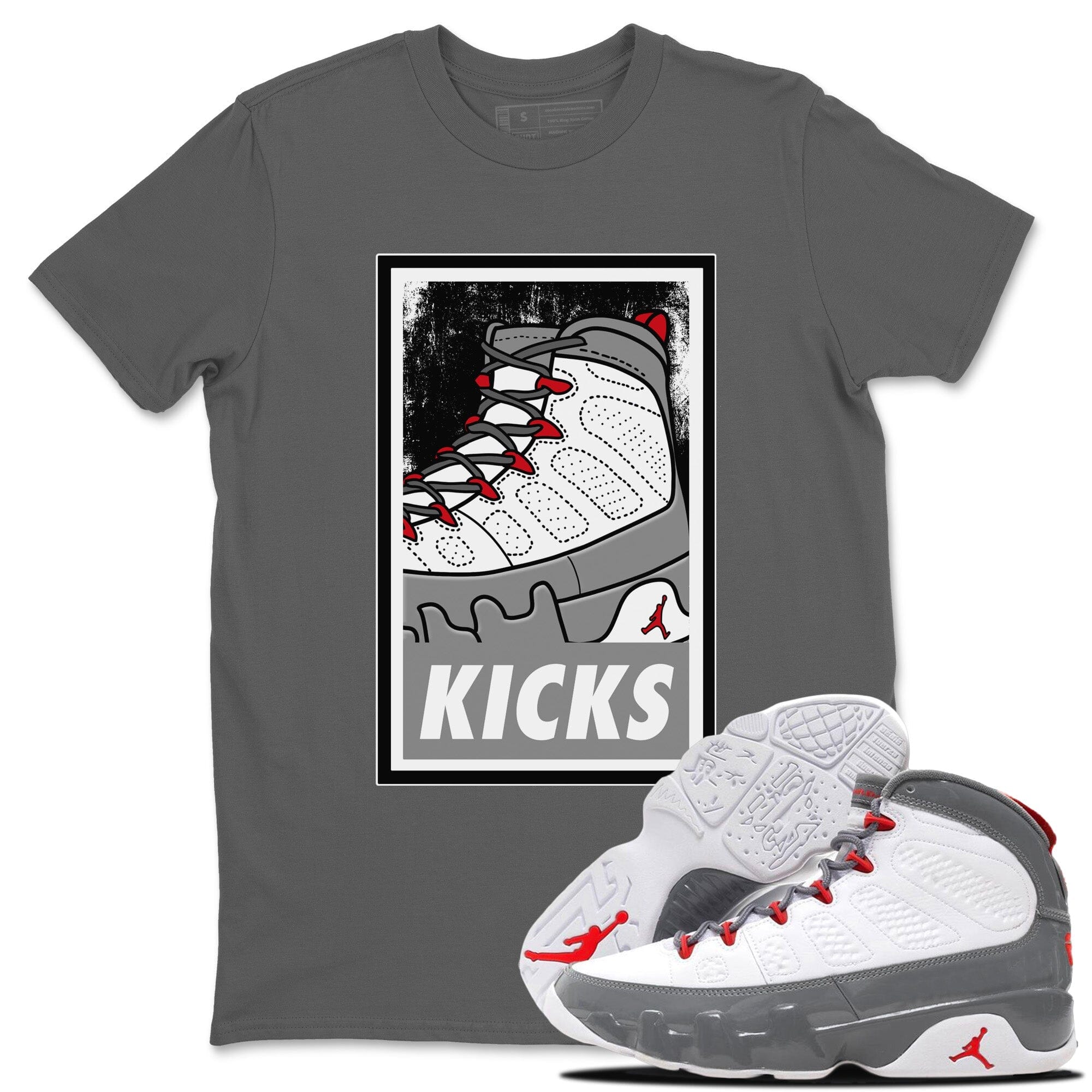 KICKS Unisex Tops - Air Jordan 9 Fire Red