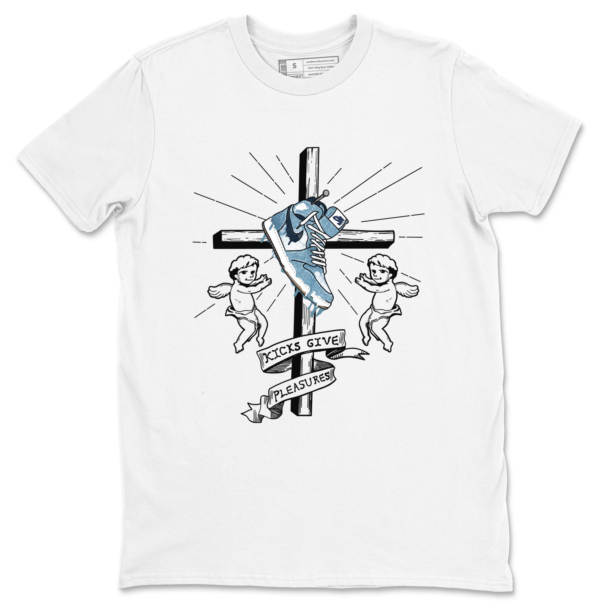 Kicks Give Pleasures snkmatch Tees - Air Jordan 1 Denim 2024