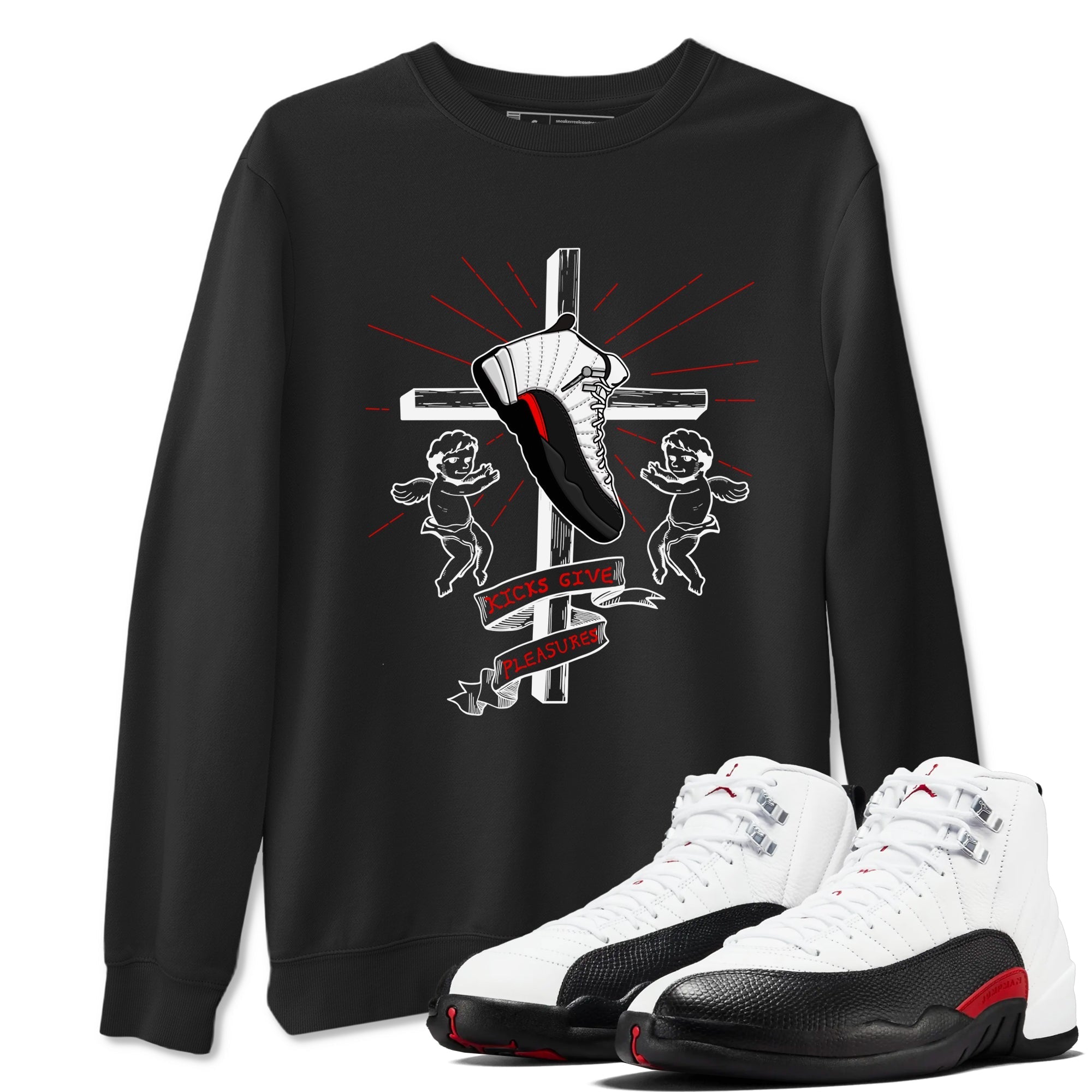 Kicks Give Pleasures snkmatch Tees - Air Jordan 12 Taxi Flip