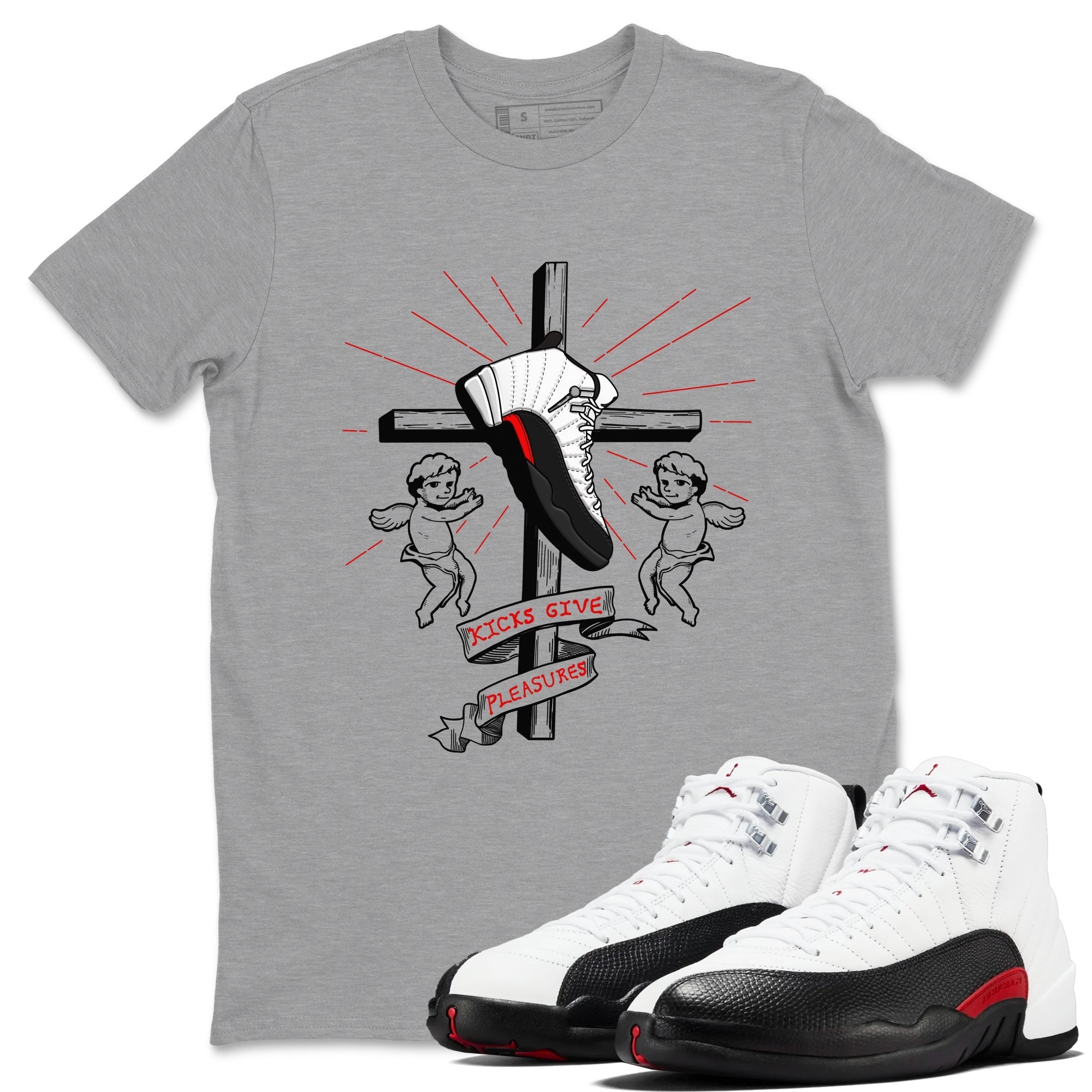 Kicks Give Pleasures snkmatch Tees - Air Jordan 12 Taxi Flip