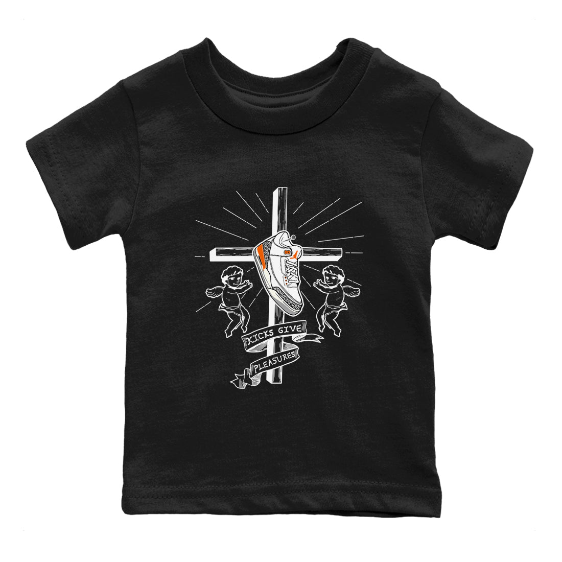 Kicks Give Pleasures snkmatch Tees Kids - Air Jordan 3 Georgia Peach