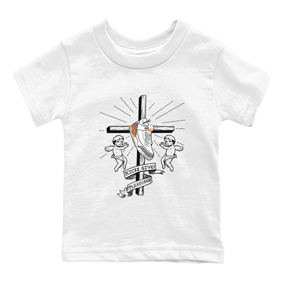 Kicks Give Pleasures snkmatch Tees Kids - Air Jordan 3 Georgia Peach