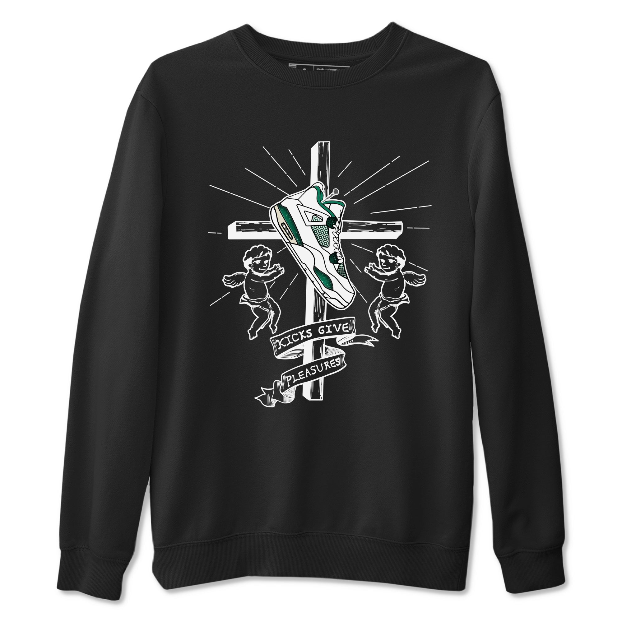 Kicks Give Pleasures snkmatch Tees - Air Jordan 4 Oxidized Green