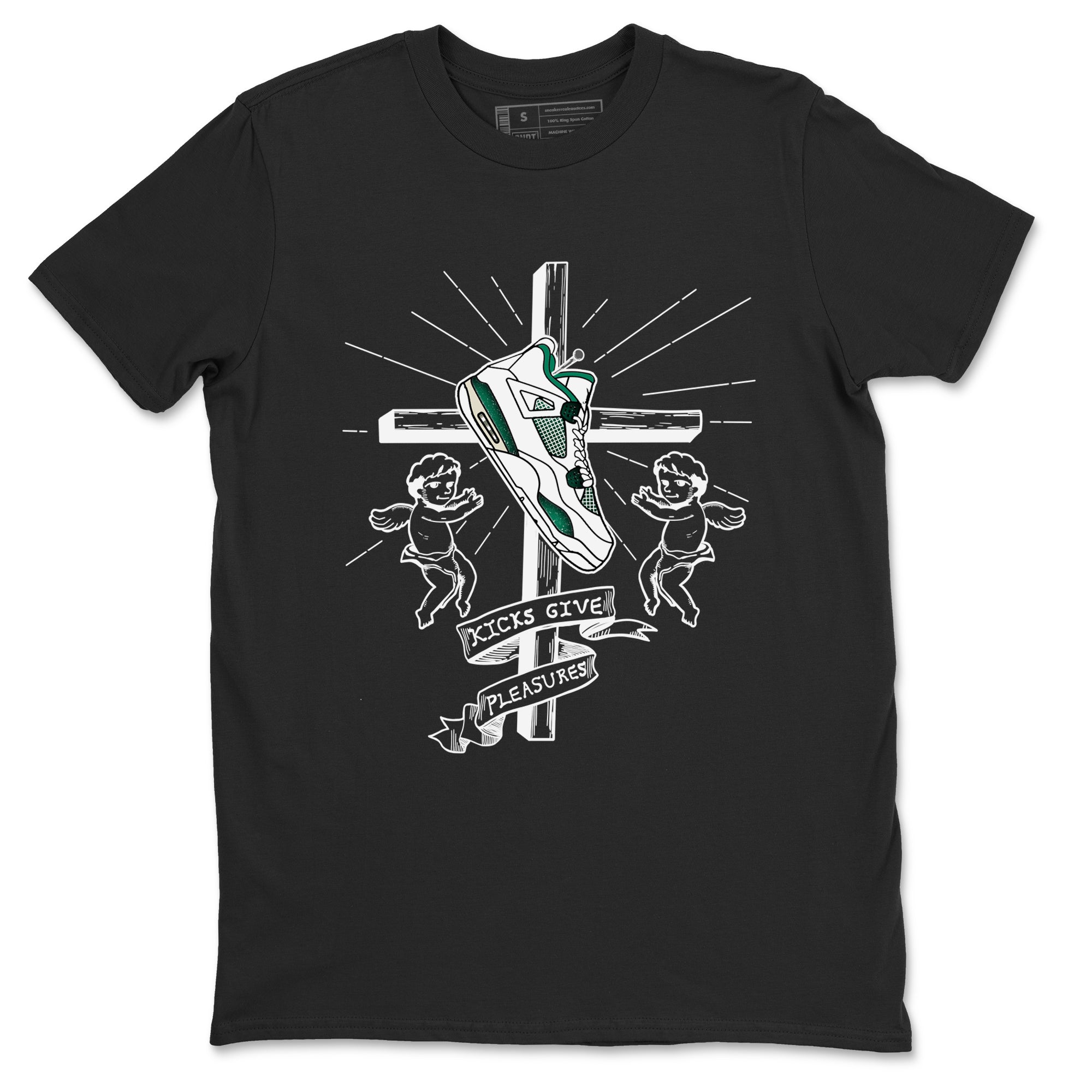 Kicks Give Pleasures snkmatch Tees - Air Jordan 4 Oxidized Green