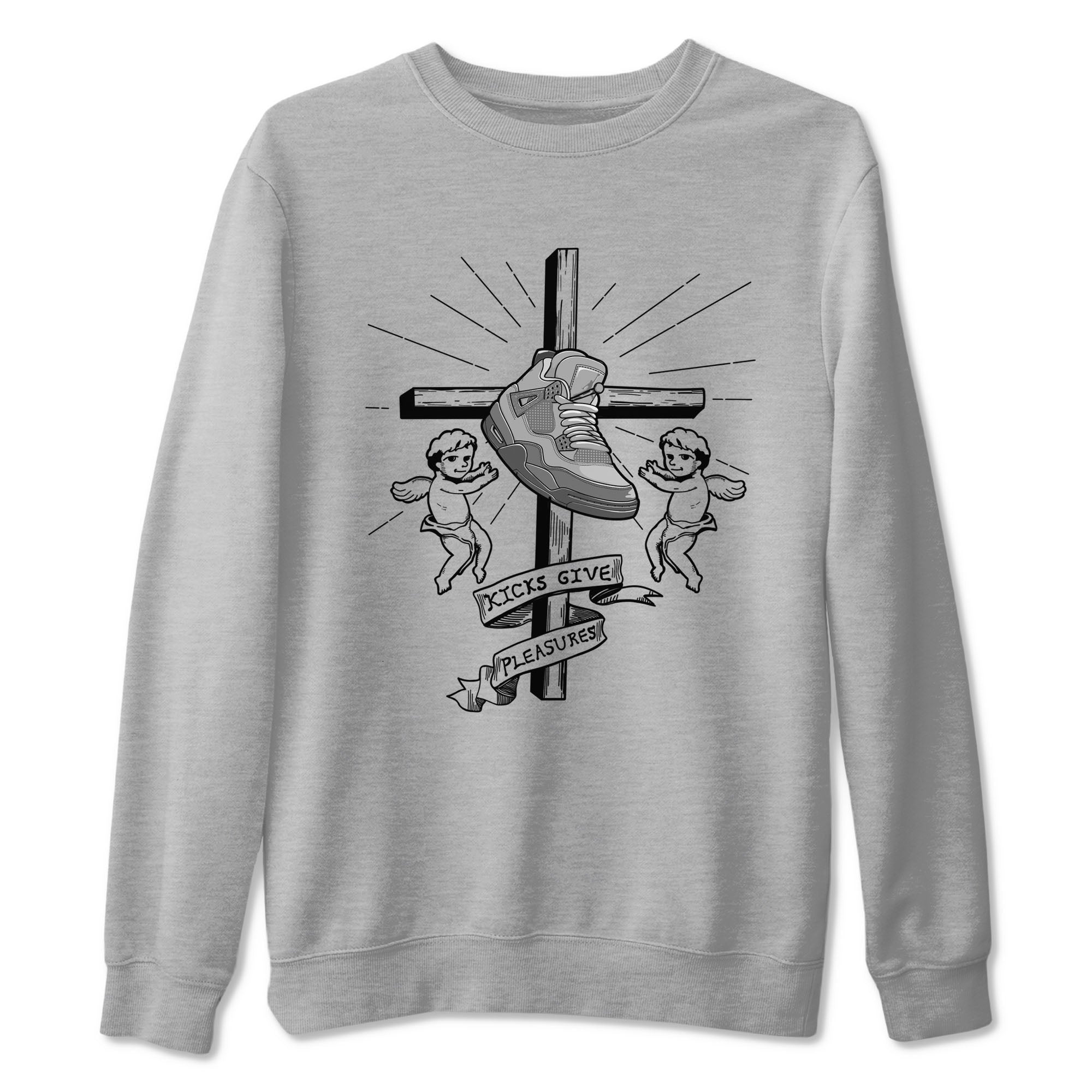 Kicks Give Pleasures snkmatch Tees - Air Jordan 4 Wet Cement