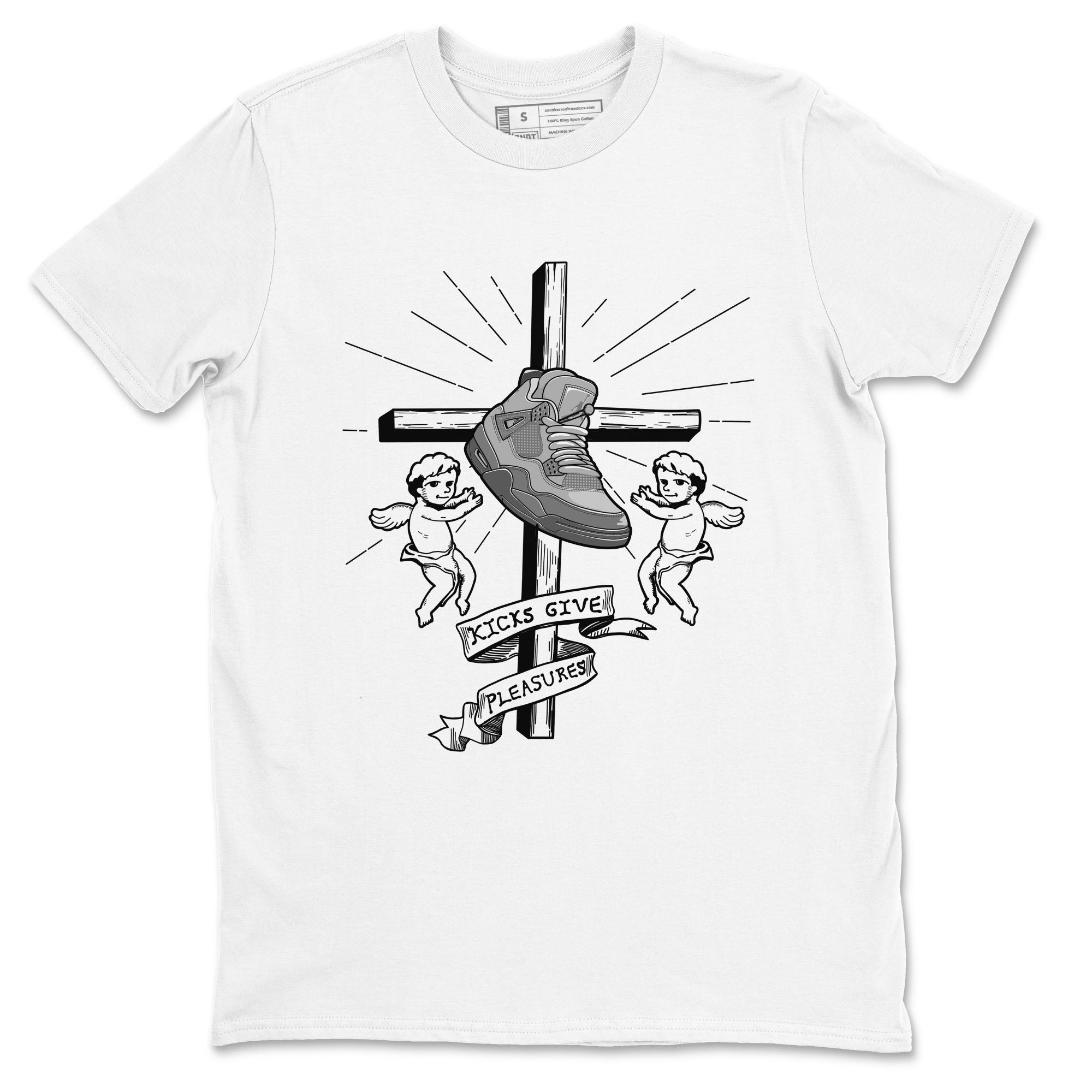 Kicks Give Pleasures snkmatch Tees - Air Jordan 4 Wet Cement