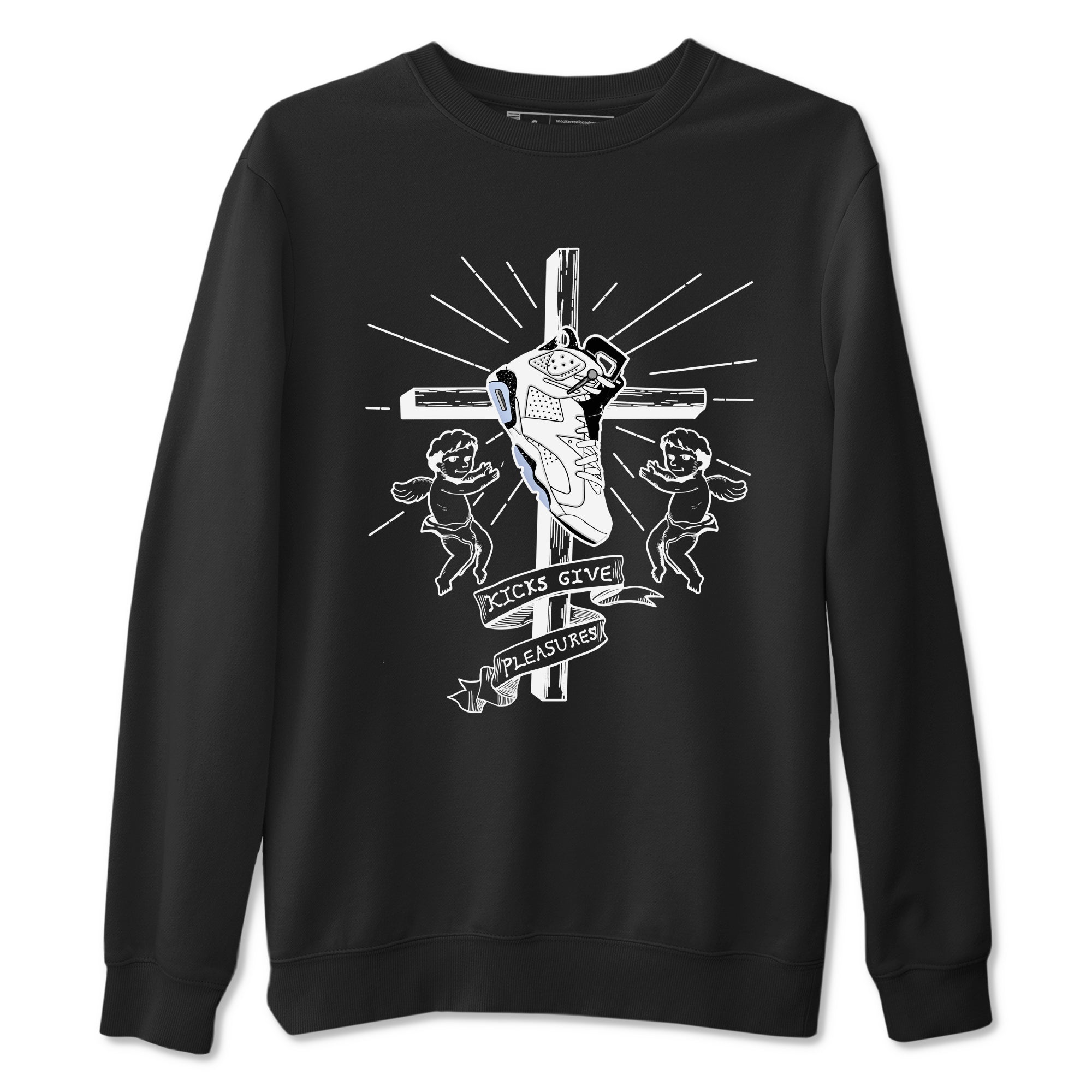 Kicks Give Pleasures snkmatch Tees - Air Jordan 6 White Black