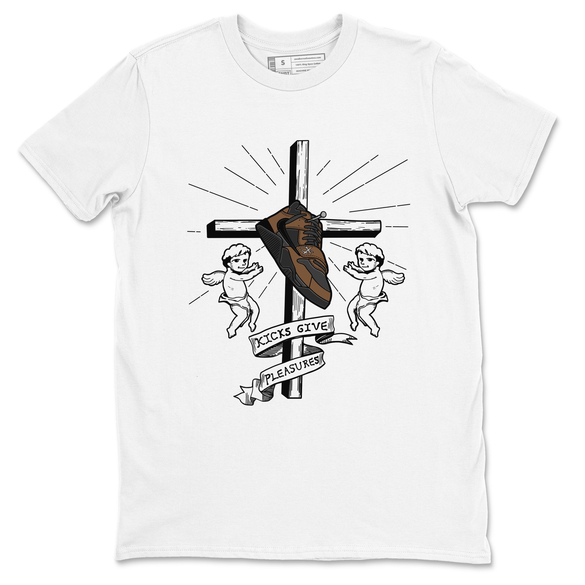 Kicks Give Pleasures snkmatch Tees - Jordan Jumpman Jack Travis Scott Dark Mocha