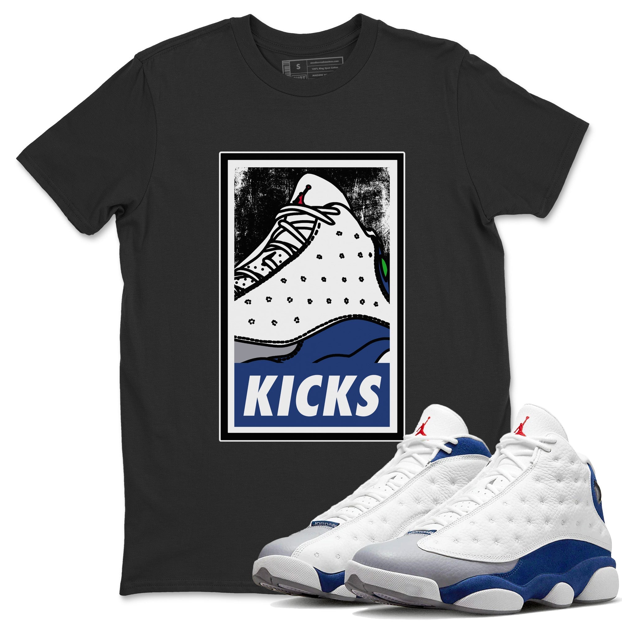 KICKS Unisex Tops - Air Jordan 13 French Blue