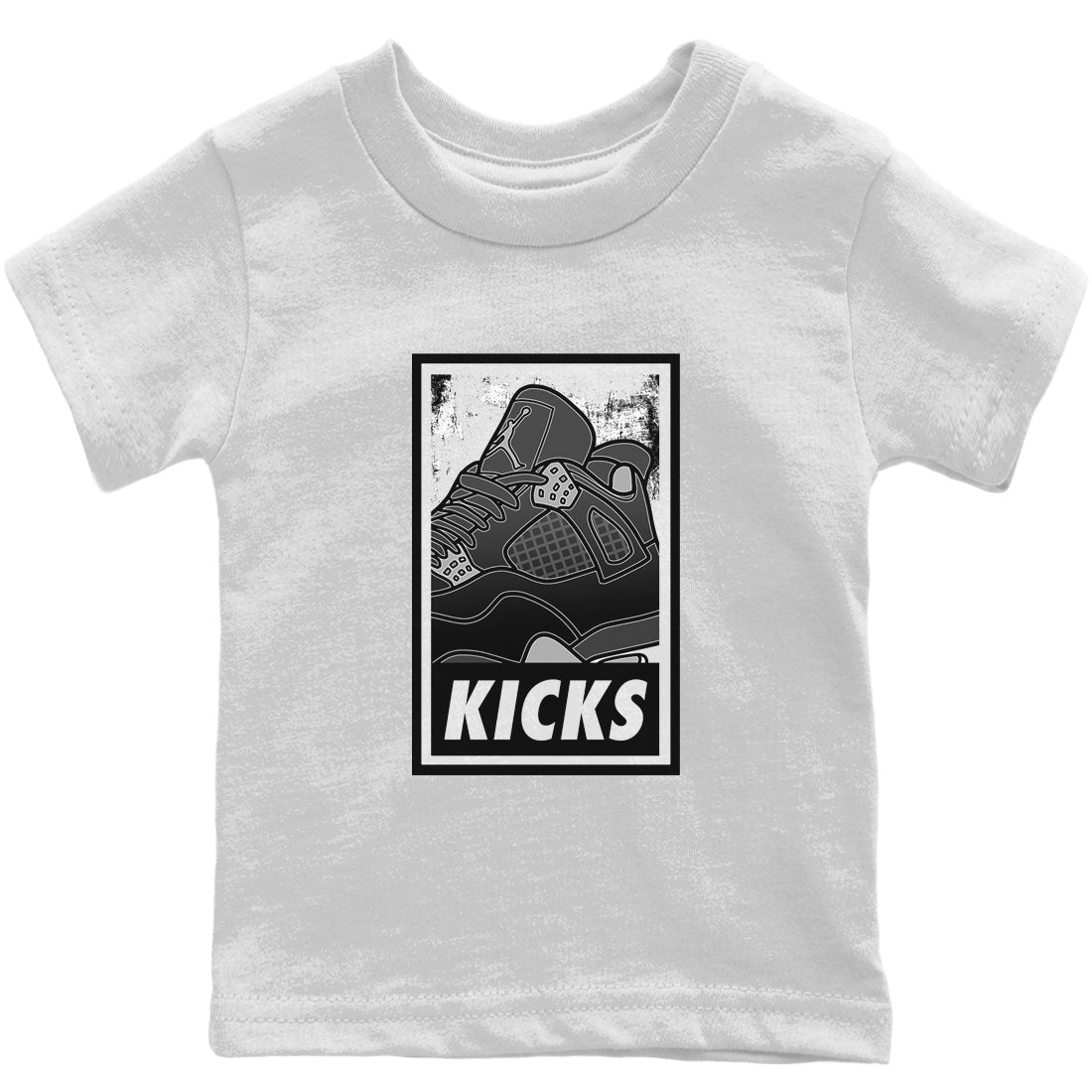 KICKS Kids Tops - Air Jordan 4 Black Canvas