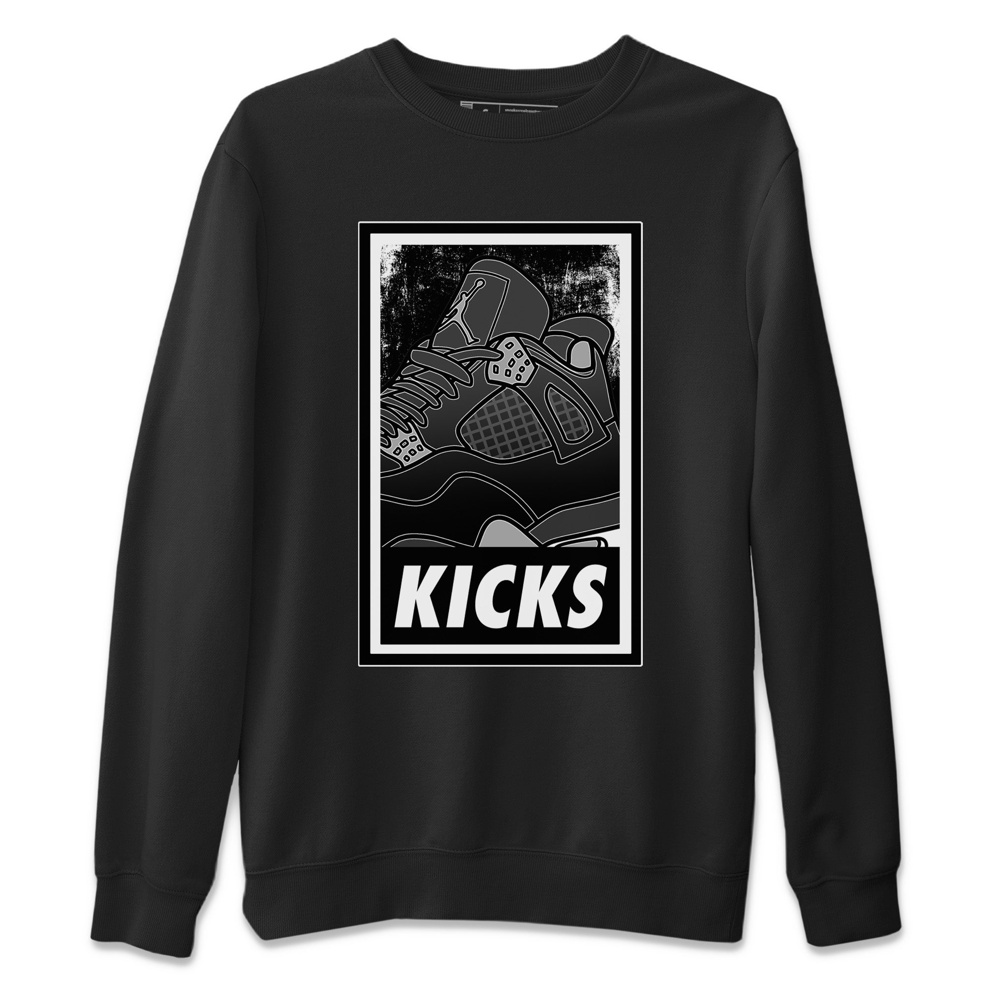 KICKS Unisex Tops - Air Jordan 4 Black Canvas