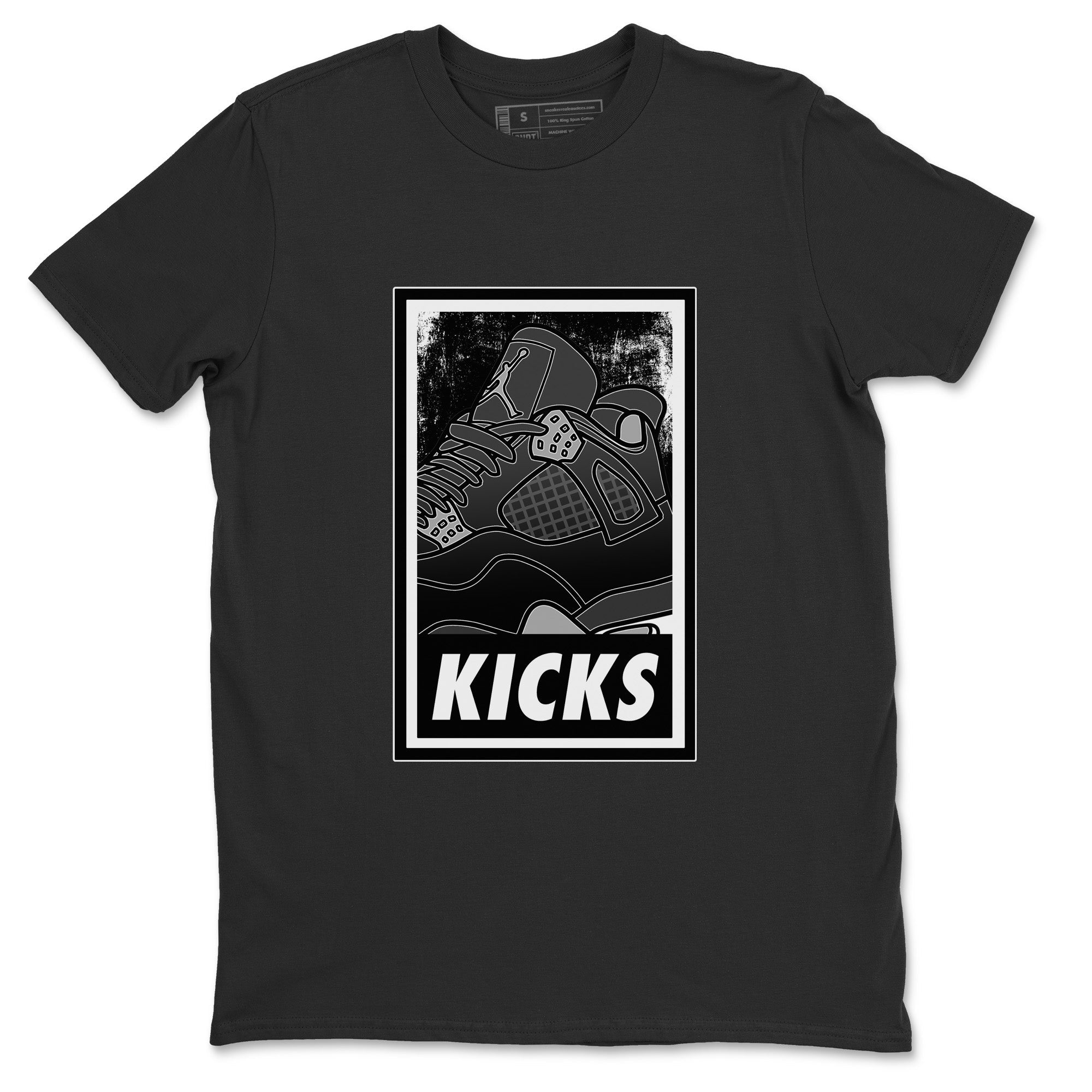 KICKS Unisex Tops - Air Jordan 4 Black Canvas