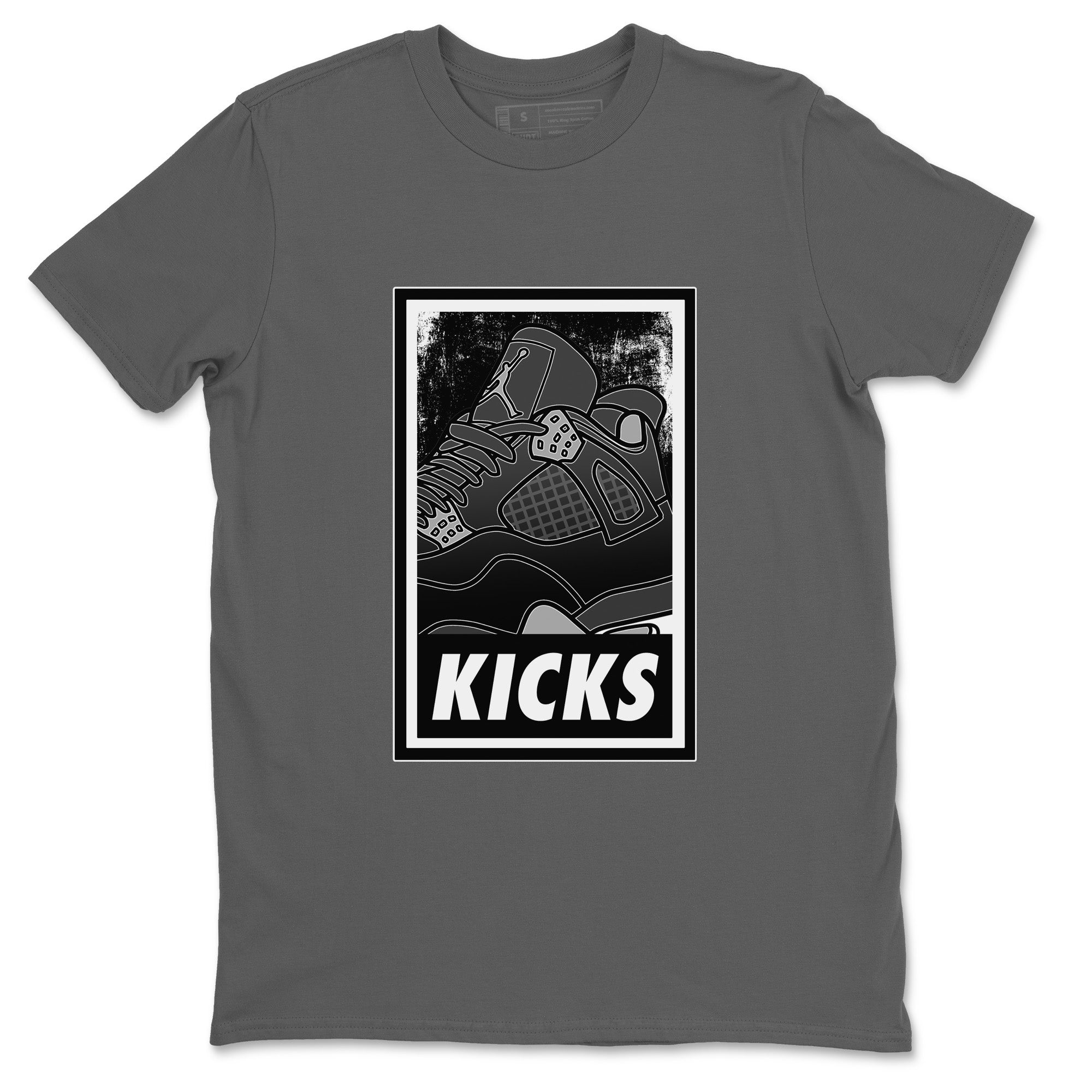 KICKS Unisex Tops - Air Jordan 4 Black Canvas