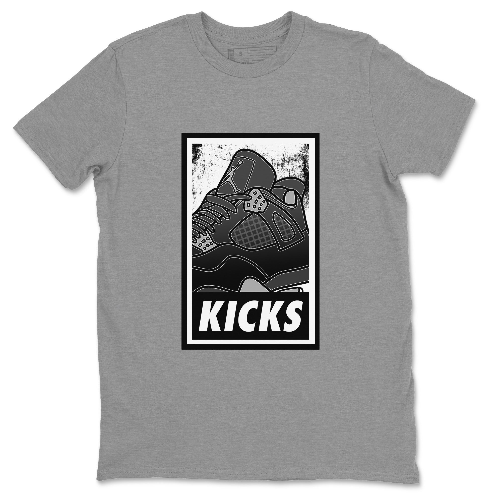 KICKS Unisex Tops - Air Jordan 4 Black Canvas