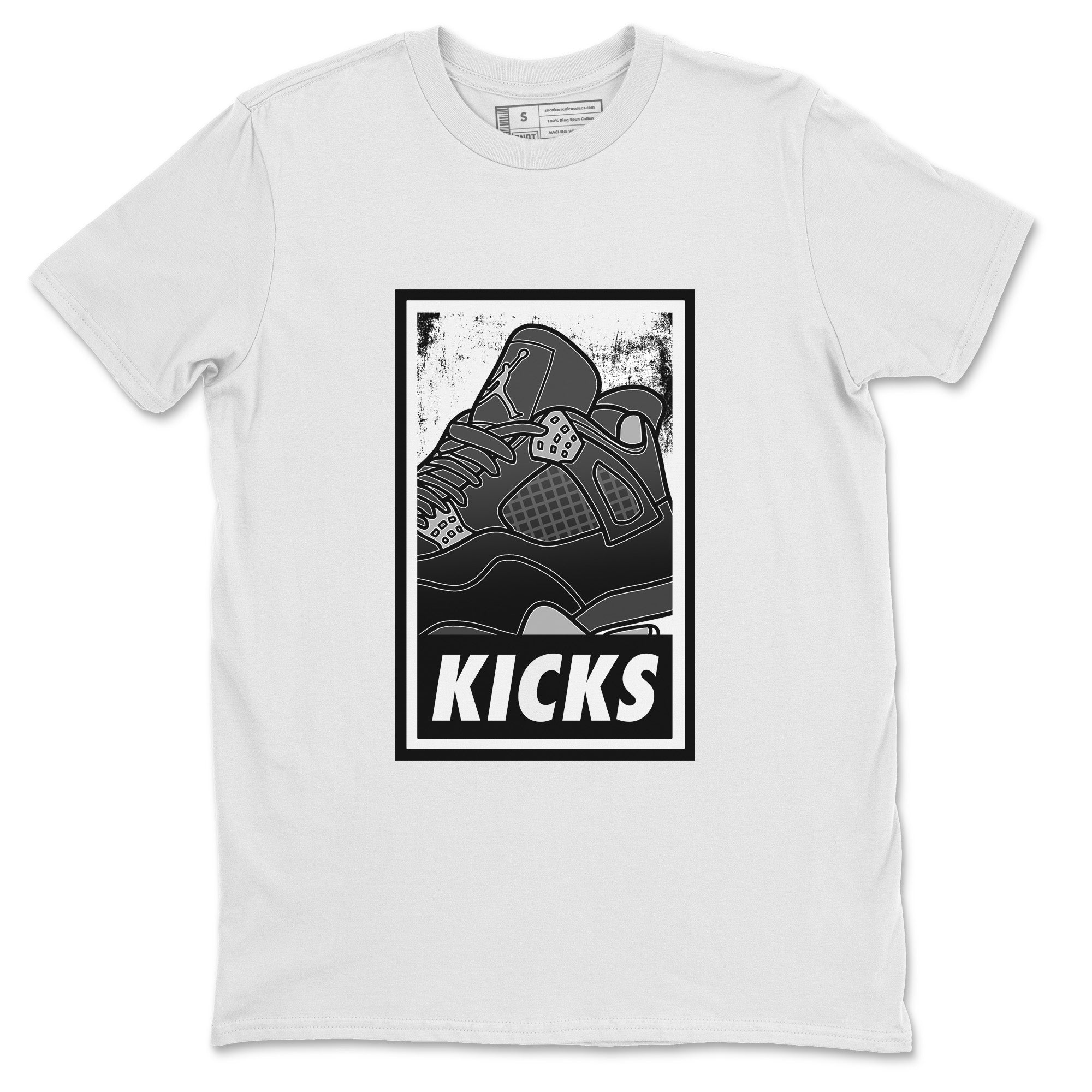 KICKS Unisex Tops - Air Jordan 4 Black Canvas