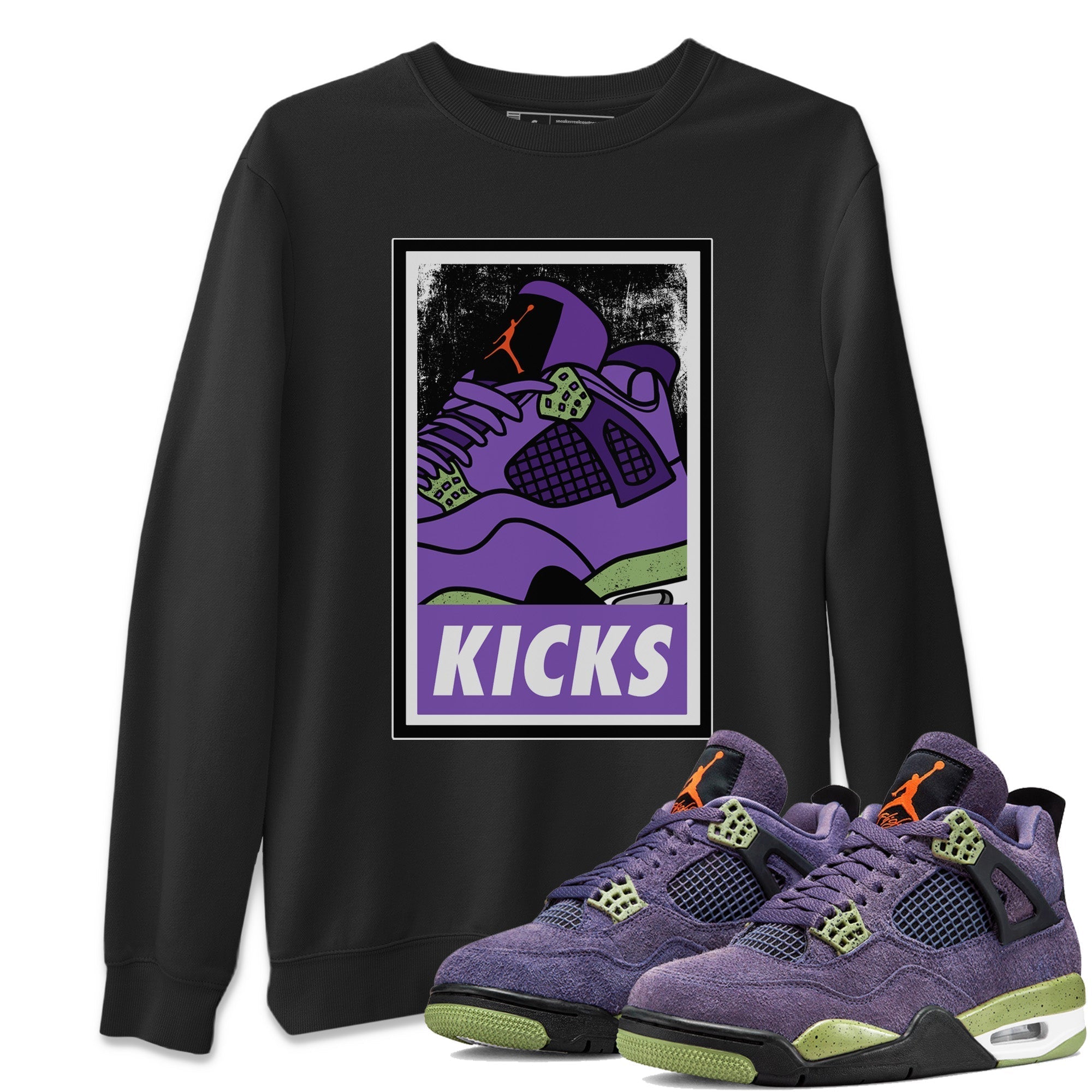 KICKS Unisex Tops - Air Jordan 4 Canyon Purple