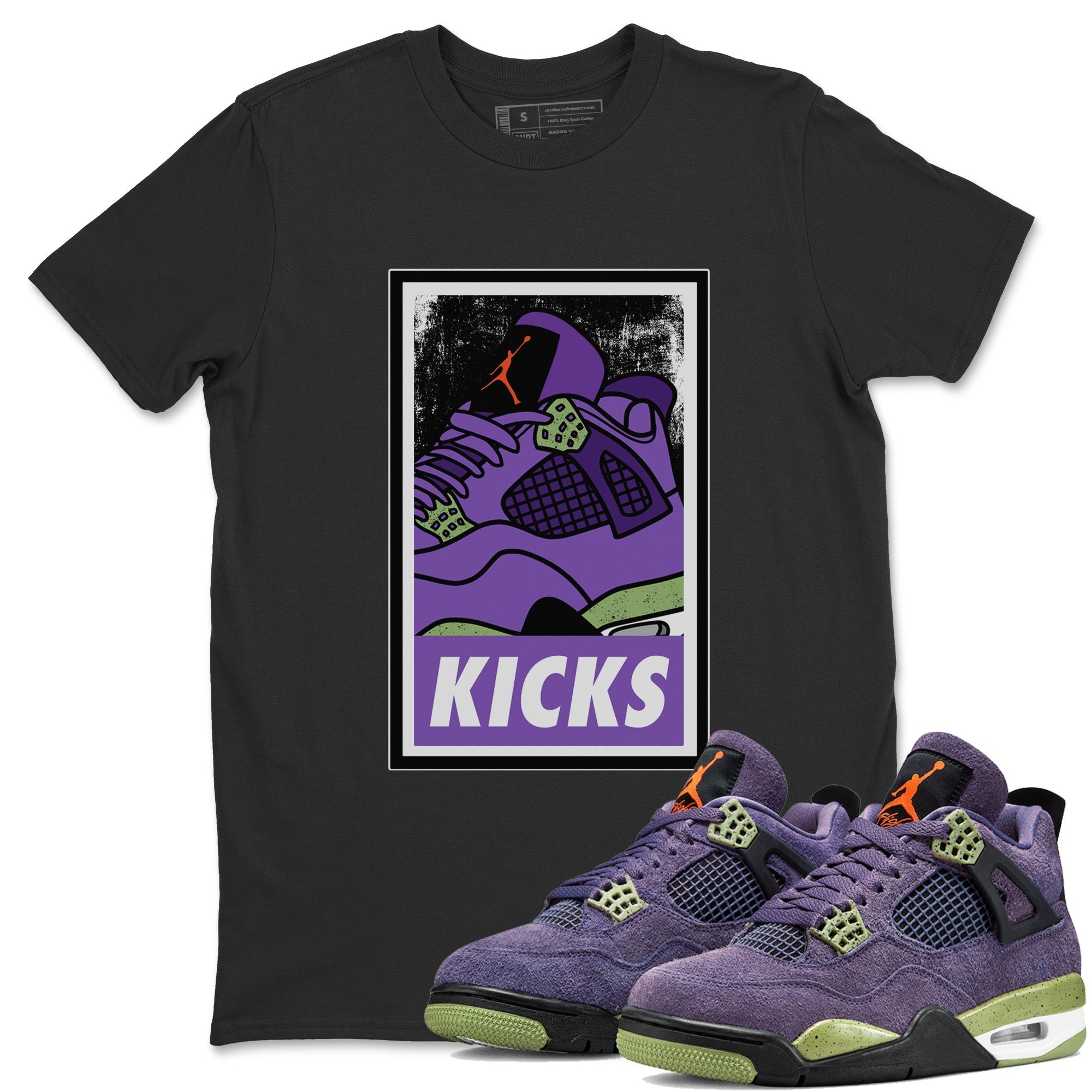 KICKS Unisex Tops - Air Jordan 4 Canyon Purple