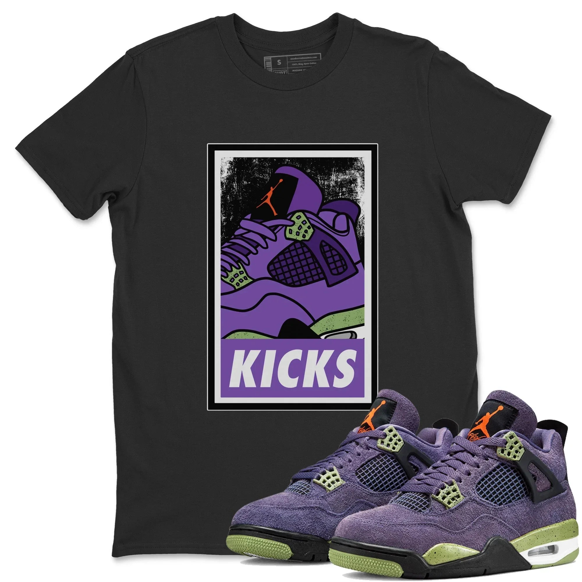 KICKS Unisex Tops - Air Jordan 4 Canyon Purple